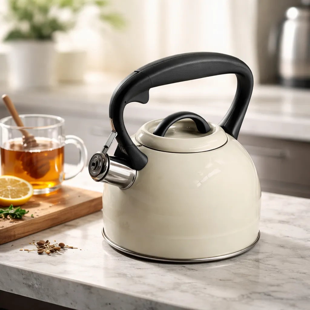 Tetera Acero Inoxidable Selene 3litros Con Mango-3