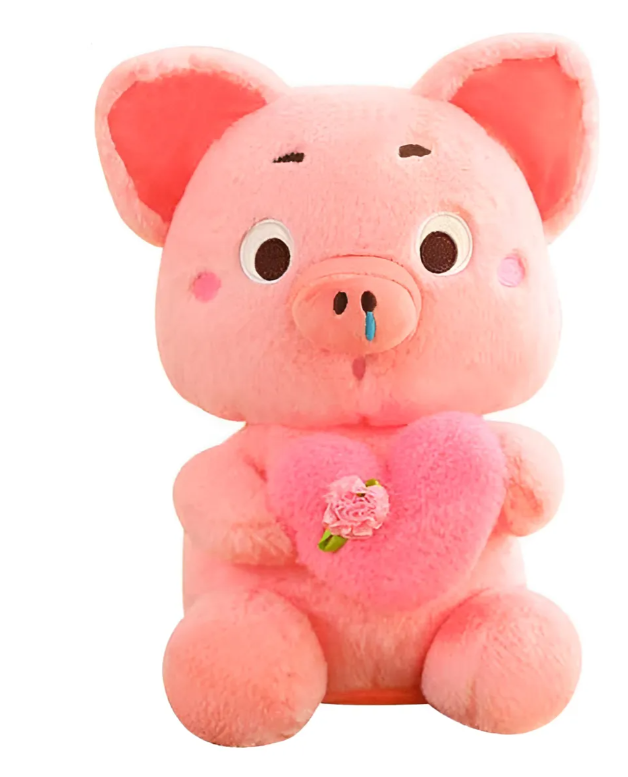 Peluche Chanchito Rosado Kawaii Con Coraz n 30cm Rosa Peluche Chanchito Rosado Kawaii Con Coraz n 30-0