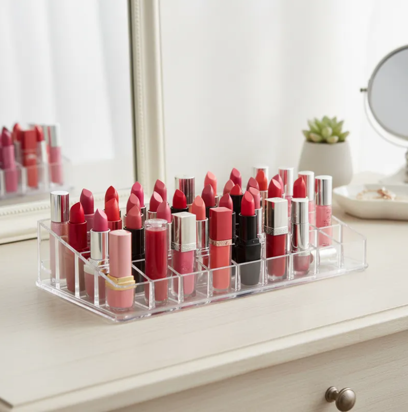 Organizador De Maquillaje Acr lico Transparente 24 Espacios-4