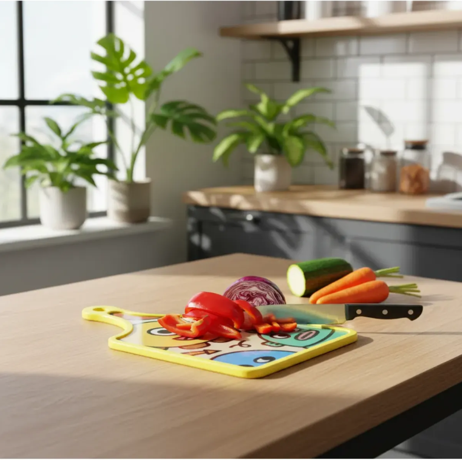 Tabla De Picar Infantil Monstruos 30x19cm-2