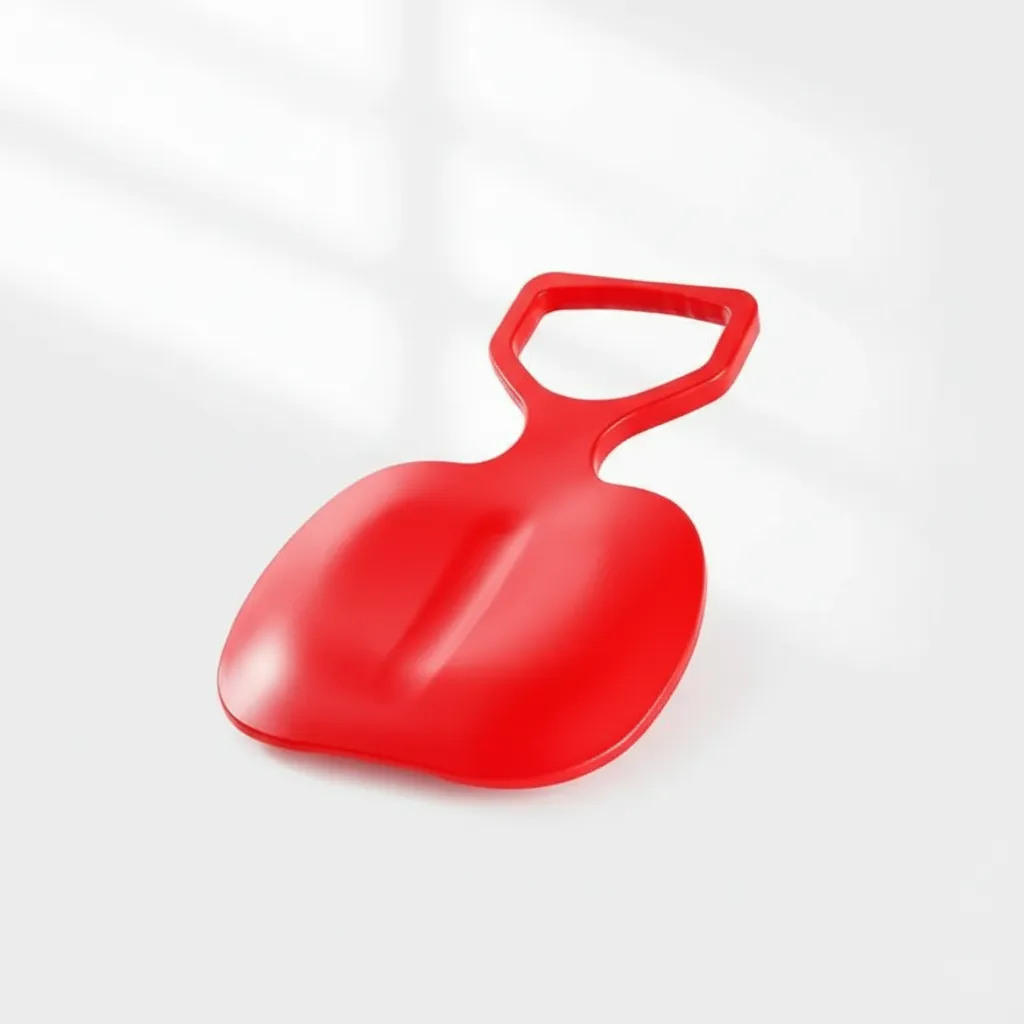 Trineo De Nieve Deslizante Agarradera Plastico 36,5cmx49,5cm-3