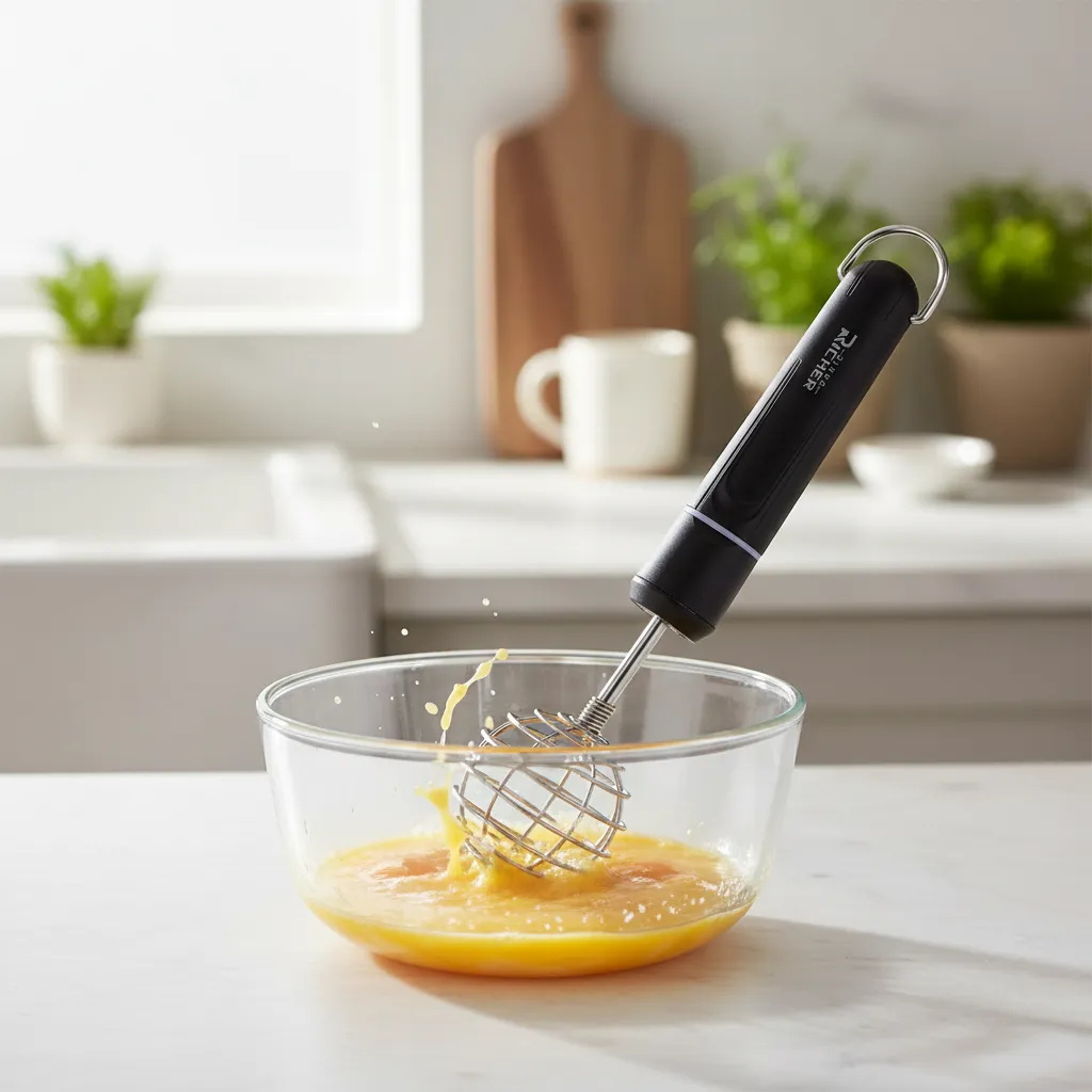 Batidor De Mano Esferico Resorte Acero Inoxidable-1