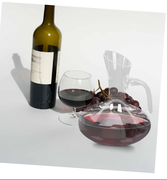 Jarra Decantador De Vino Vidrio Con Asa Aireador-5