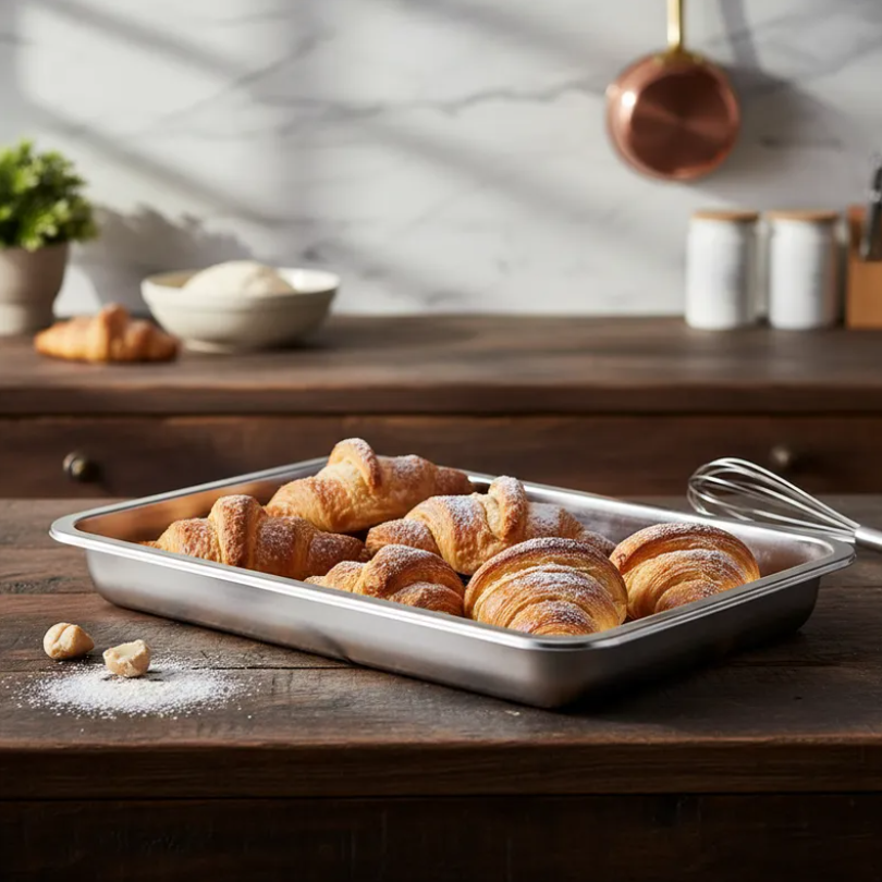 Bandeja Fuente Acero Inoxidable Gastron mica 45x35x4 8cm-6