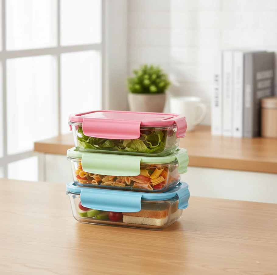 Pote herm tico de vidrio ideal para almacenar alimentos de manera segura y pr ctica Su dise o recta-2