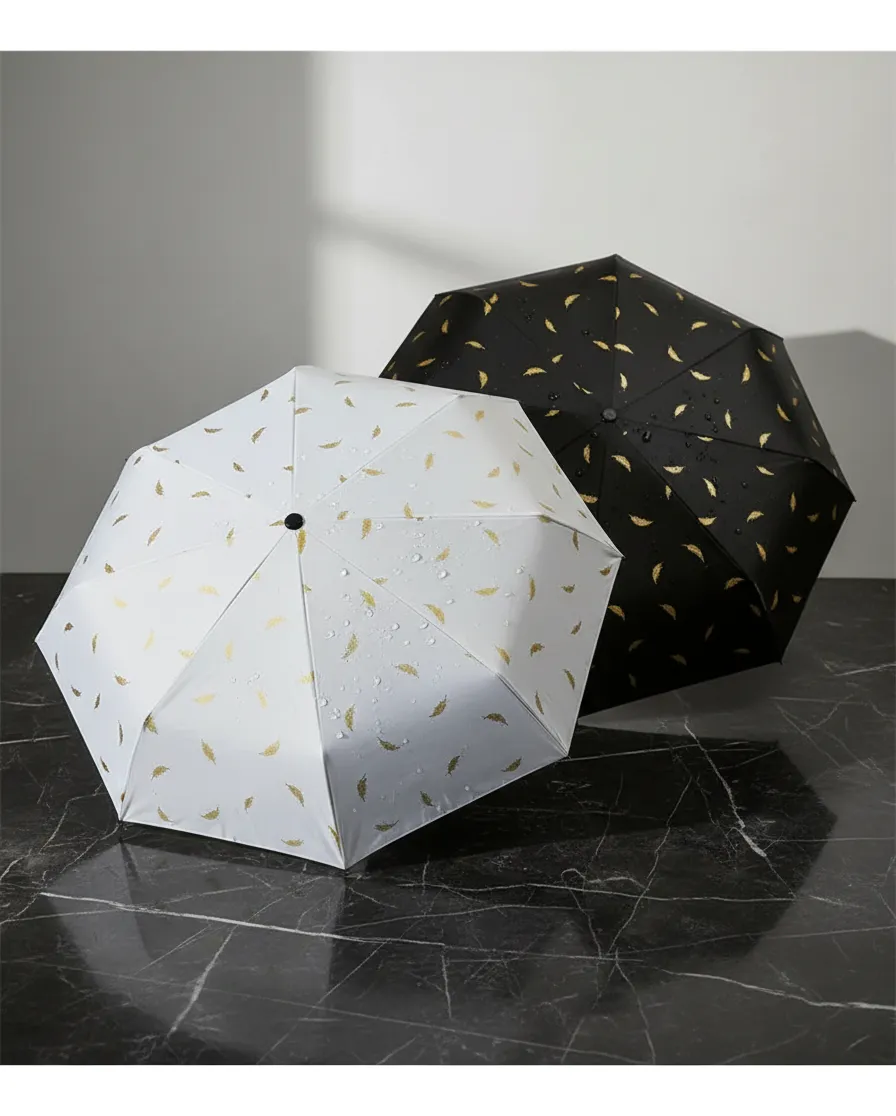 Paraguas Plegable Automatico 8 Varillas Estampado 55cm-2