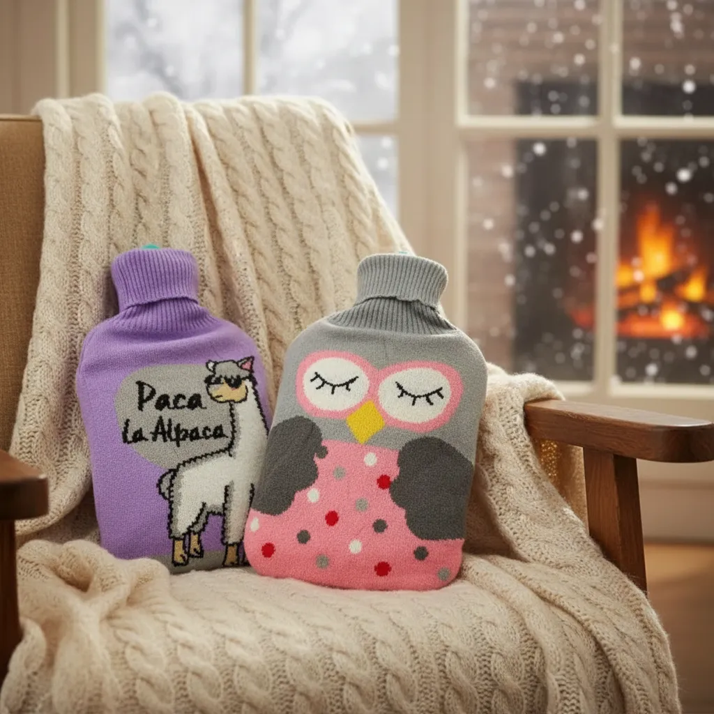 Guatero Calientamanos Bolsa Agua Caliente Forro Lana 2000ml-1