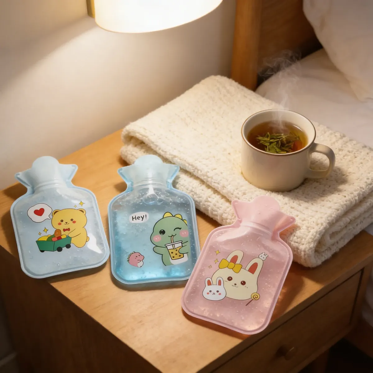 Set 2 Mini Guatero De Mano Calientamano Portatil Kawaii 300ml-3