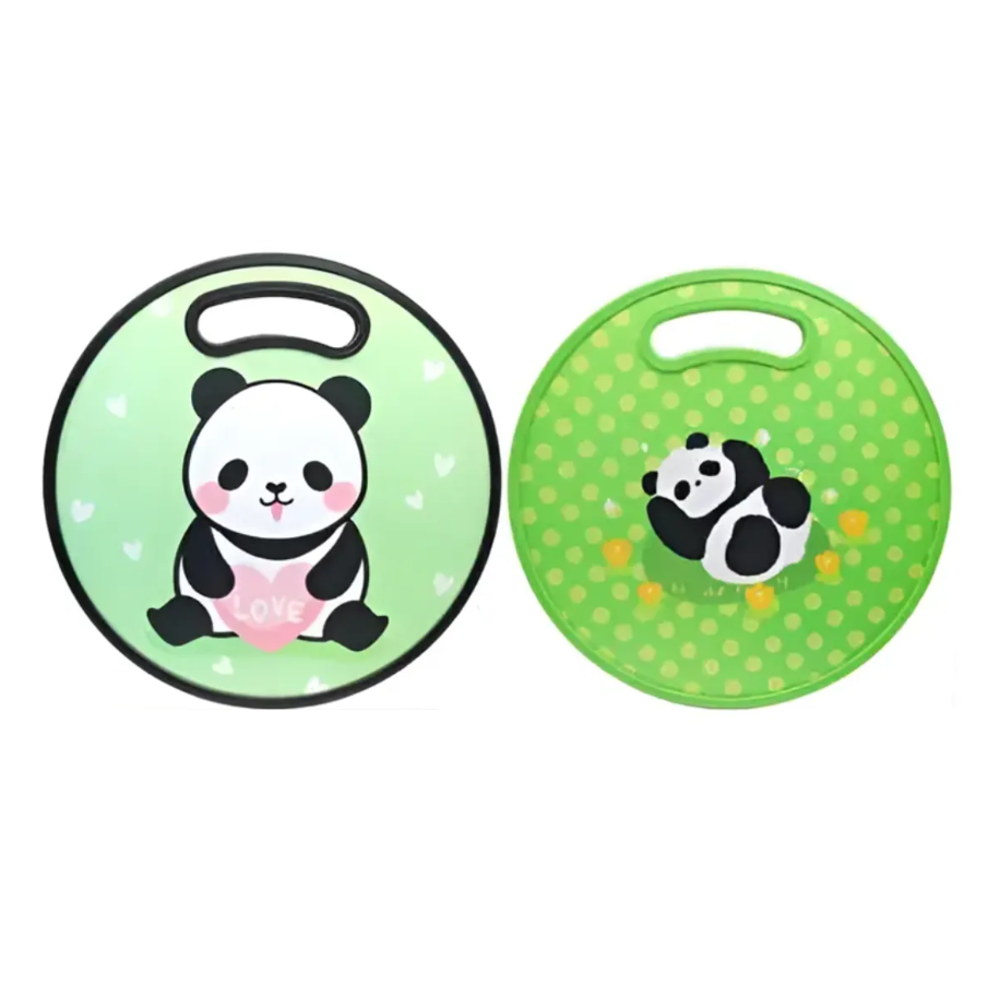 Tabla De Picar Plastica Redonda 30cm Panda-2