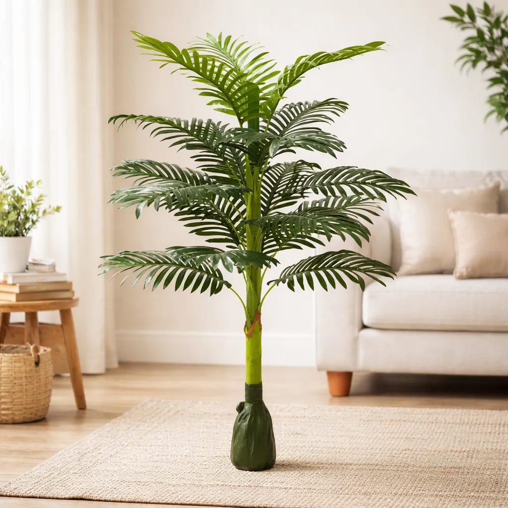 Planta Artificial Palmera Decorativa Para Hogar 120cm-2