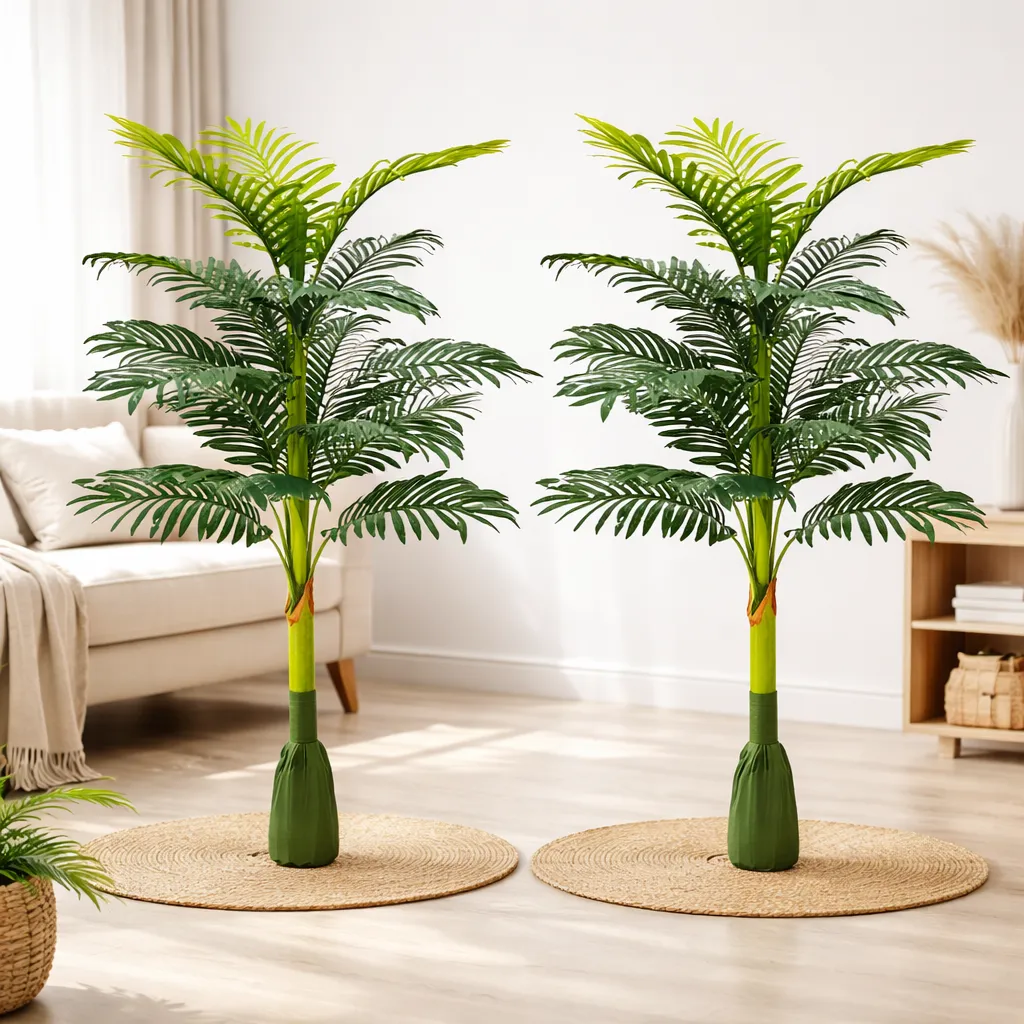 Planta Artificial Palmera Decorativa Para Hogar 120cm-3