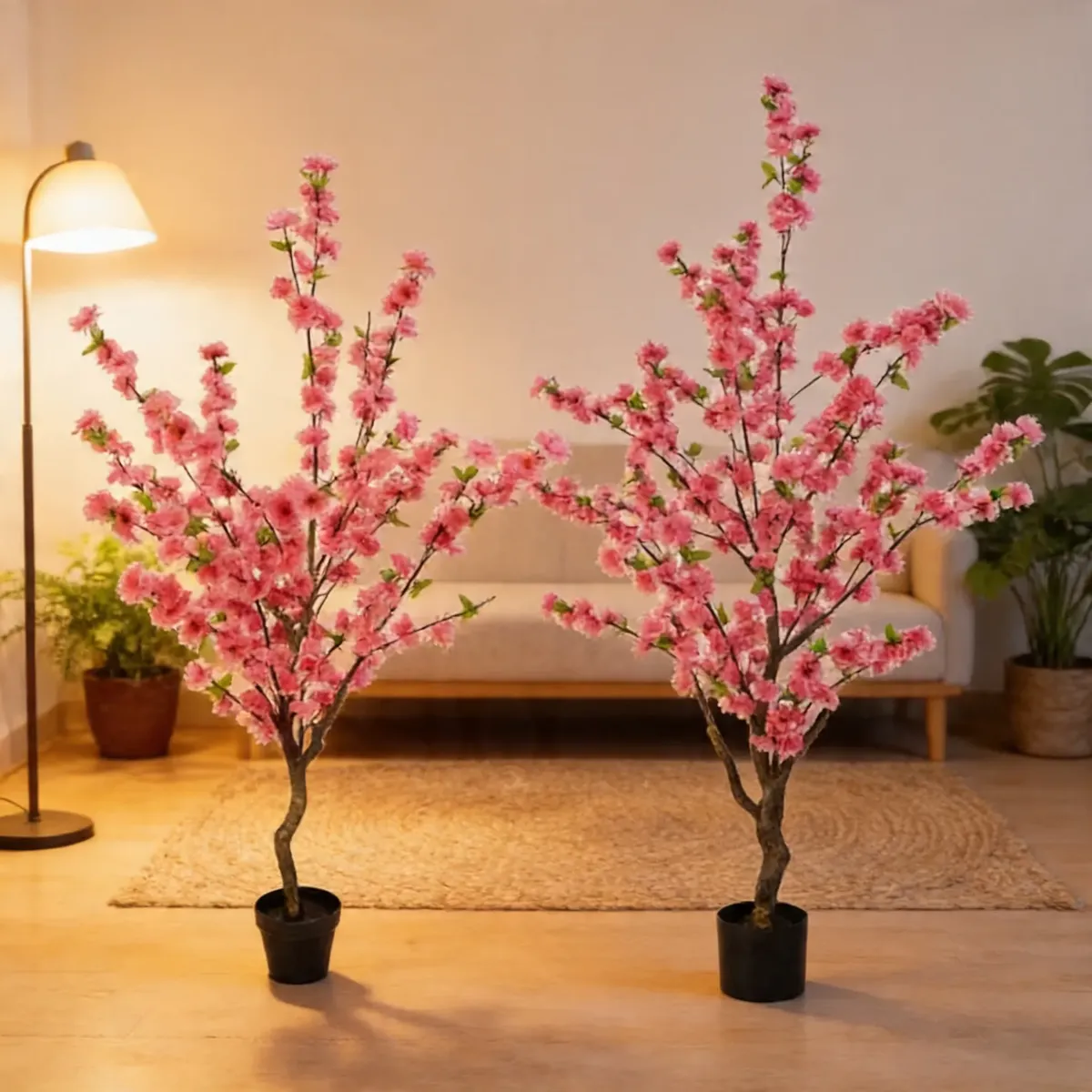 Planta Artificial Cerezo Sakura Hogar Con Macetero 1,50cm-4