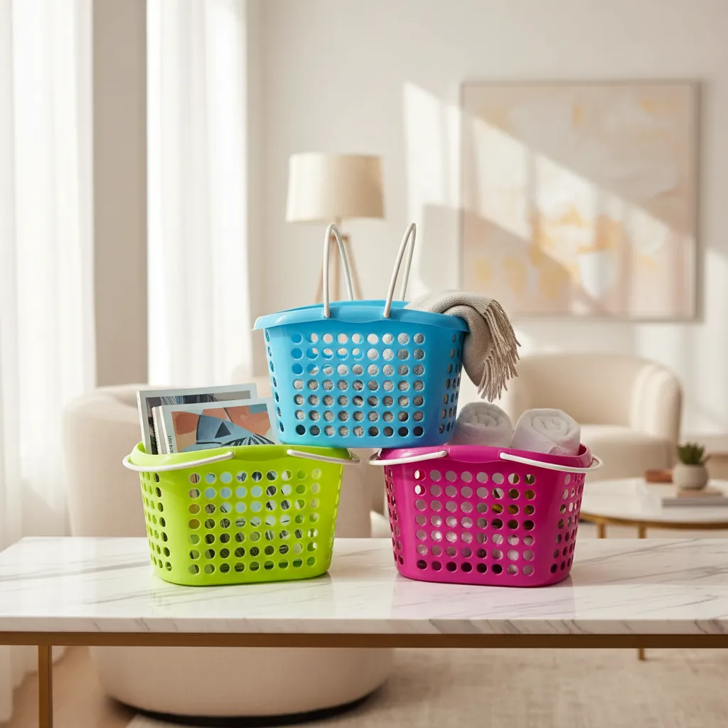 Set X3 Cesta Organizadora Plastico Multiuso 35 5x26 5x20 5cm-0