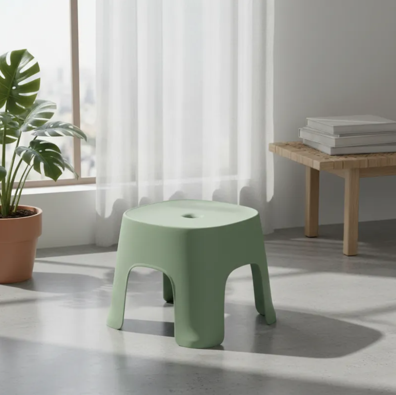 Taburete Plastico Bajo Multiuso Para Ninos-2