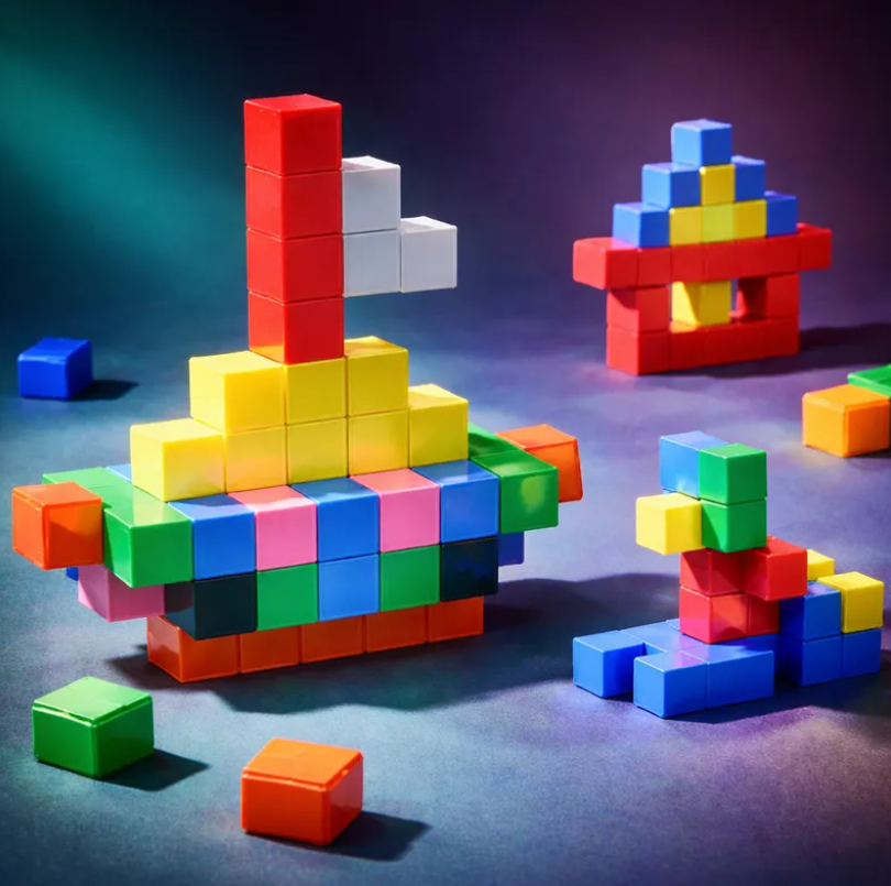 Bloques Magneticos De Construccion 64 Piezas Juego Didactico-4