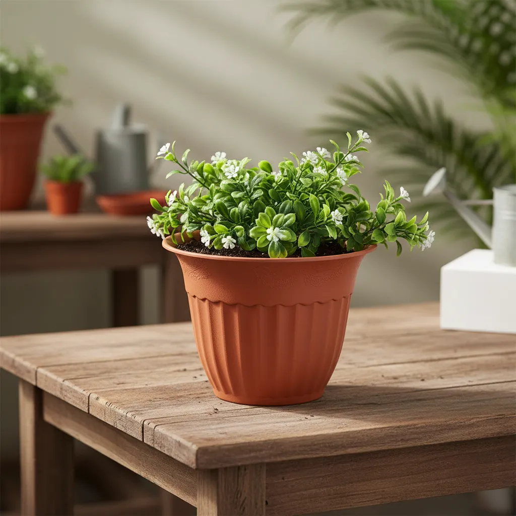 Macetero Plastico Redondo 18x12 5 Cm Para Plantas-5