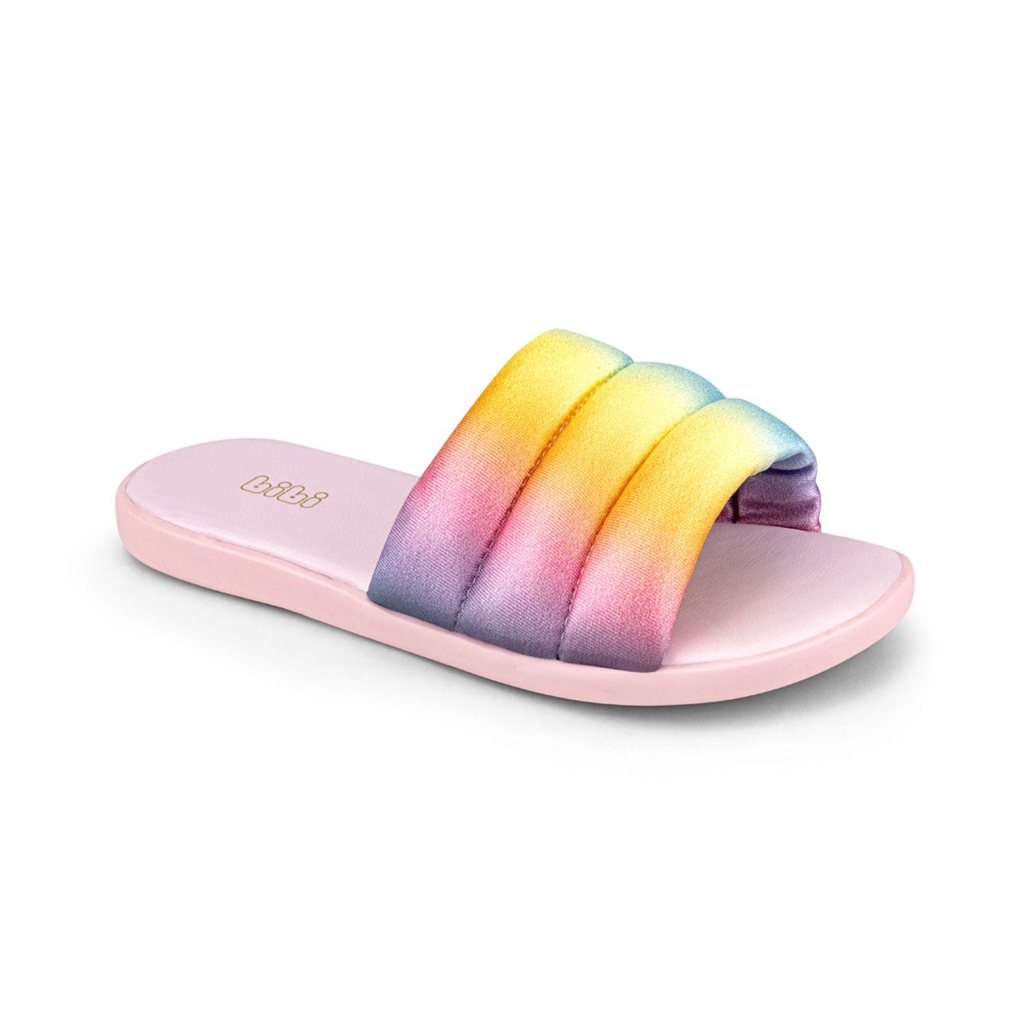 Sandalia Soft Flat Rainbow Multicolor Niña Bibi-1