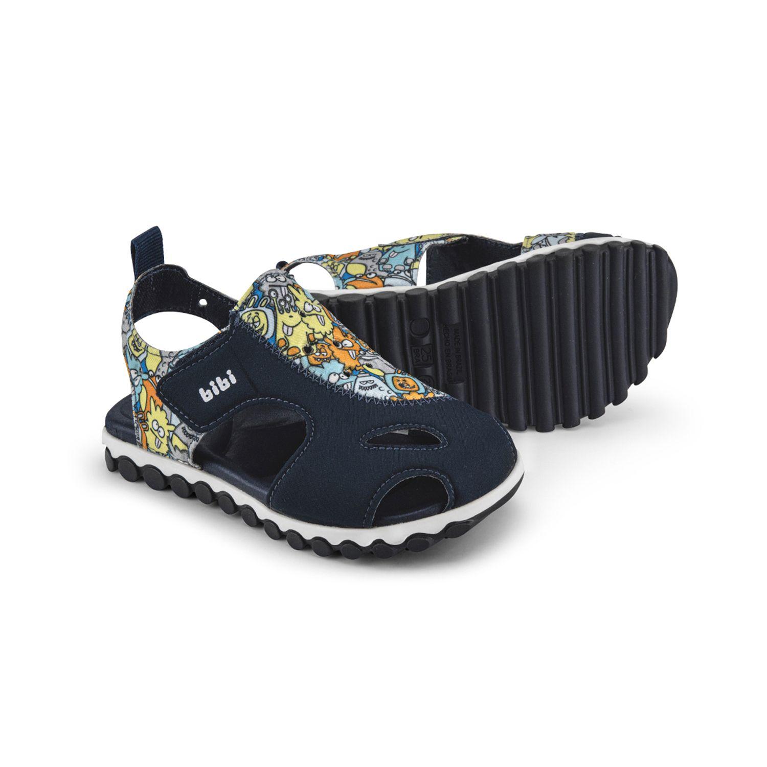 Sandalias Monsters Summer Roller Sport Azul Marino  Niño Bibi-3