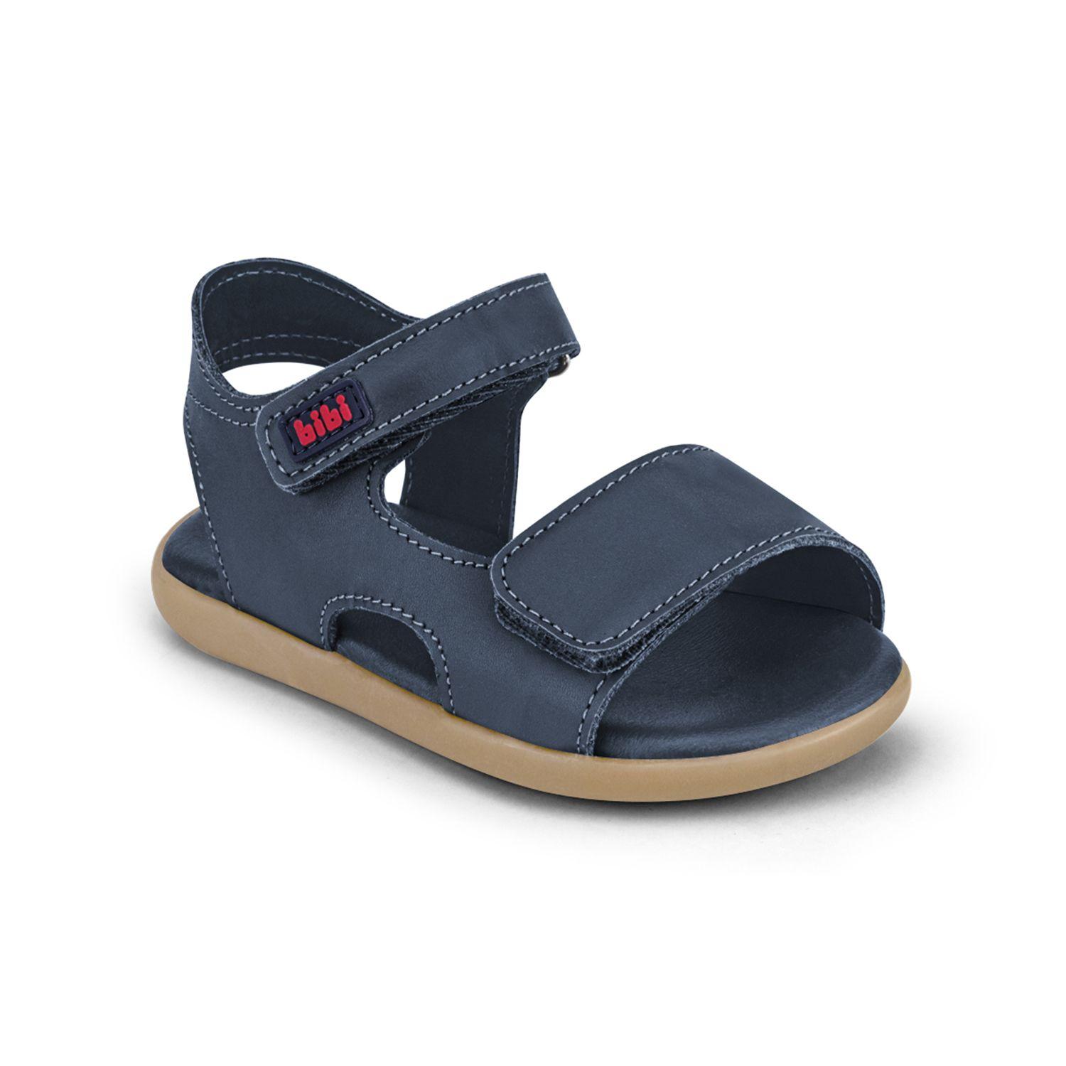 Sandalias de Cuero Baby Soft Azul Marino Bibi-1