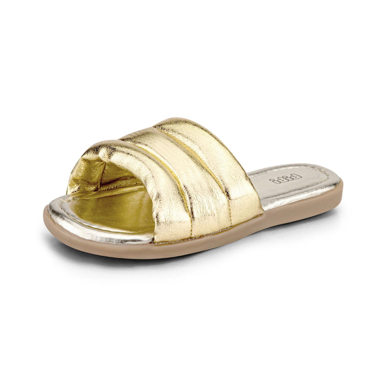 Sandalia Soft Flat Dorado Niña Bibi-0