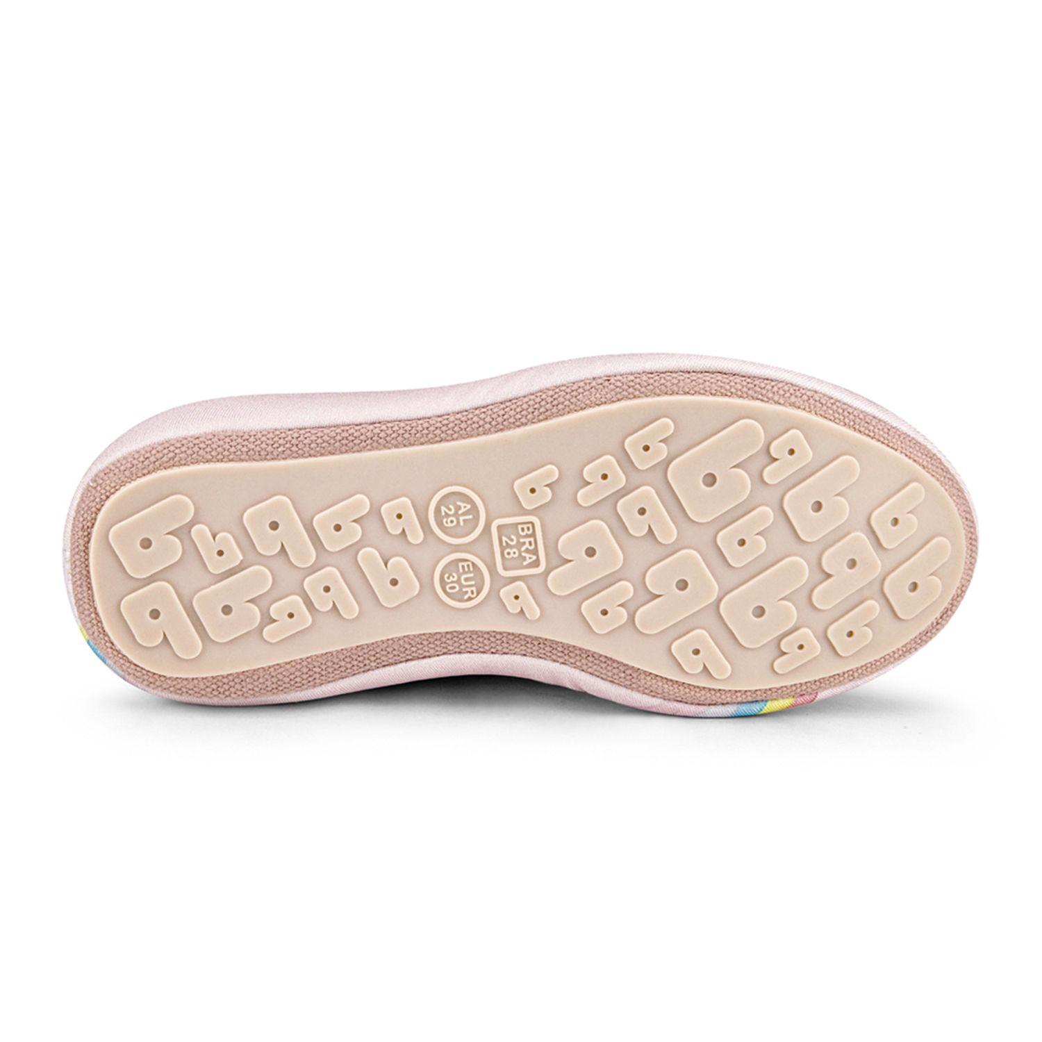 Zapatillas Indoor Plantuflas 2 Way Arcoiris Rosado Niña Bibi-3