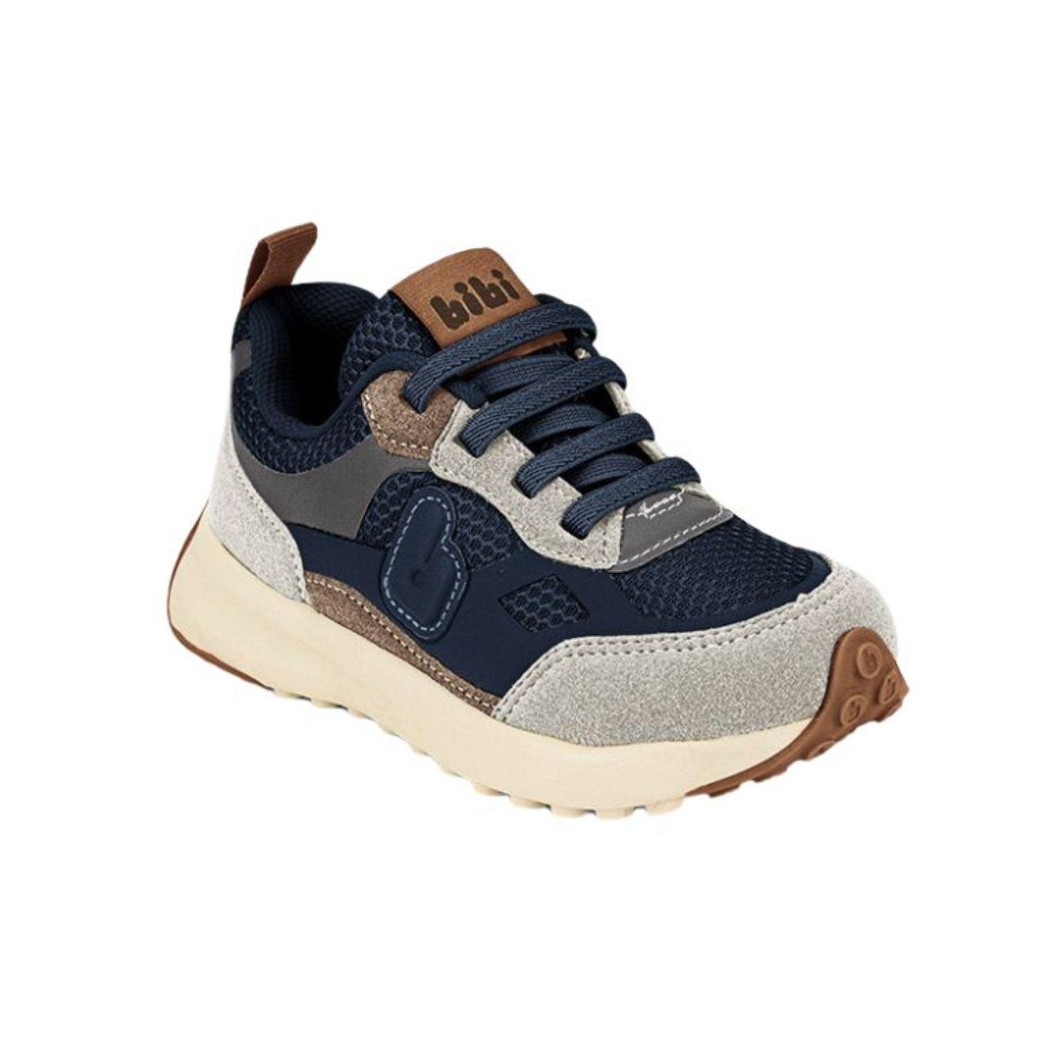 Zapatillas Jogging Gris-Azul marino Bibi 1236007-0