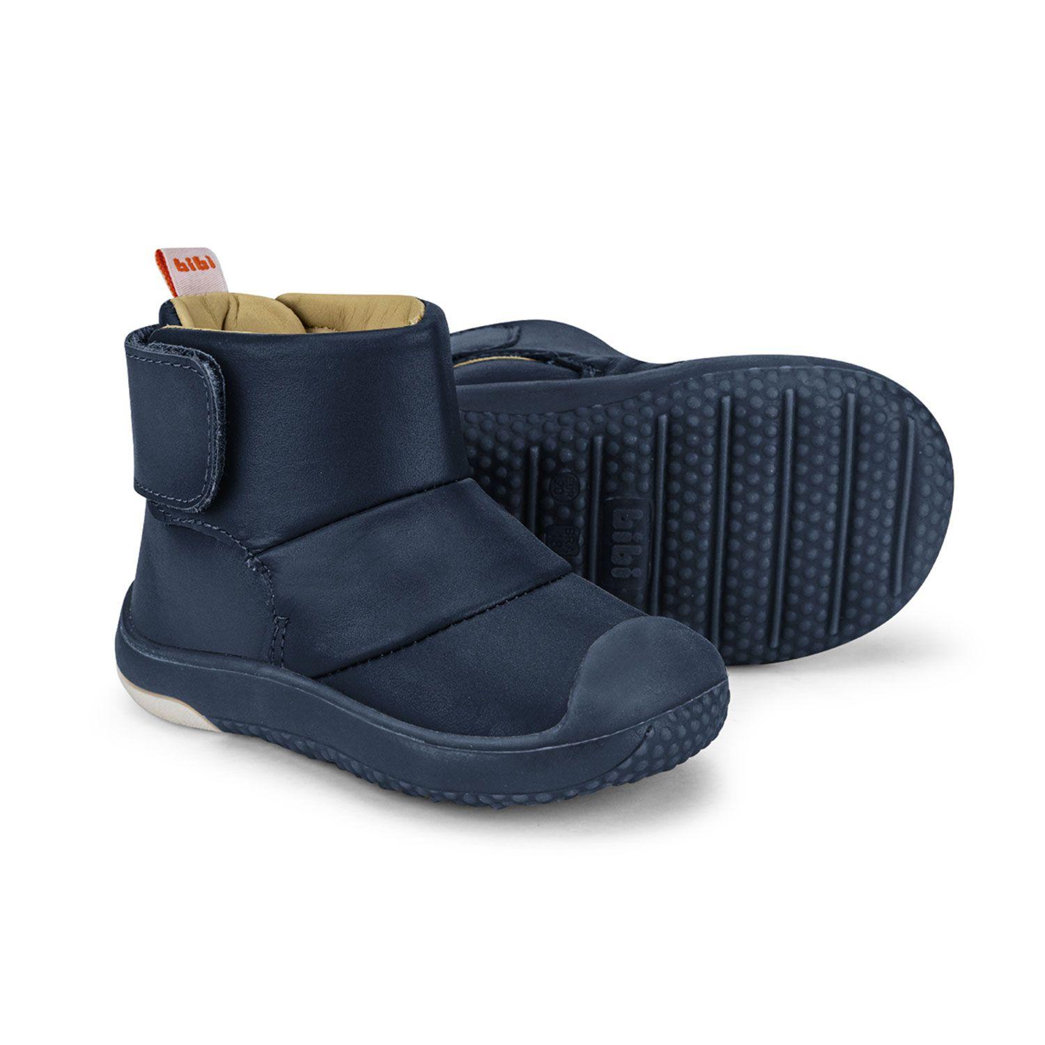 Botas 100% cuero Prewalker Azul Marino Bibi.-3