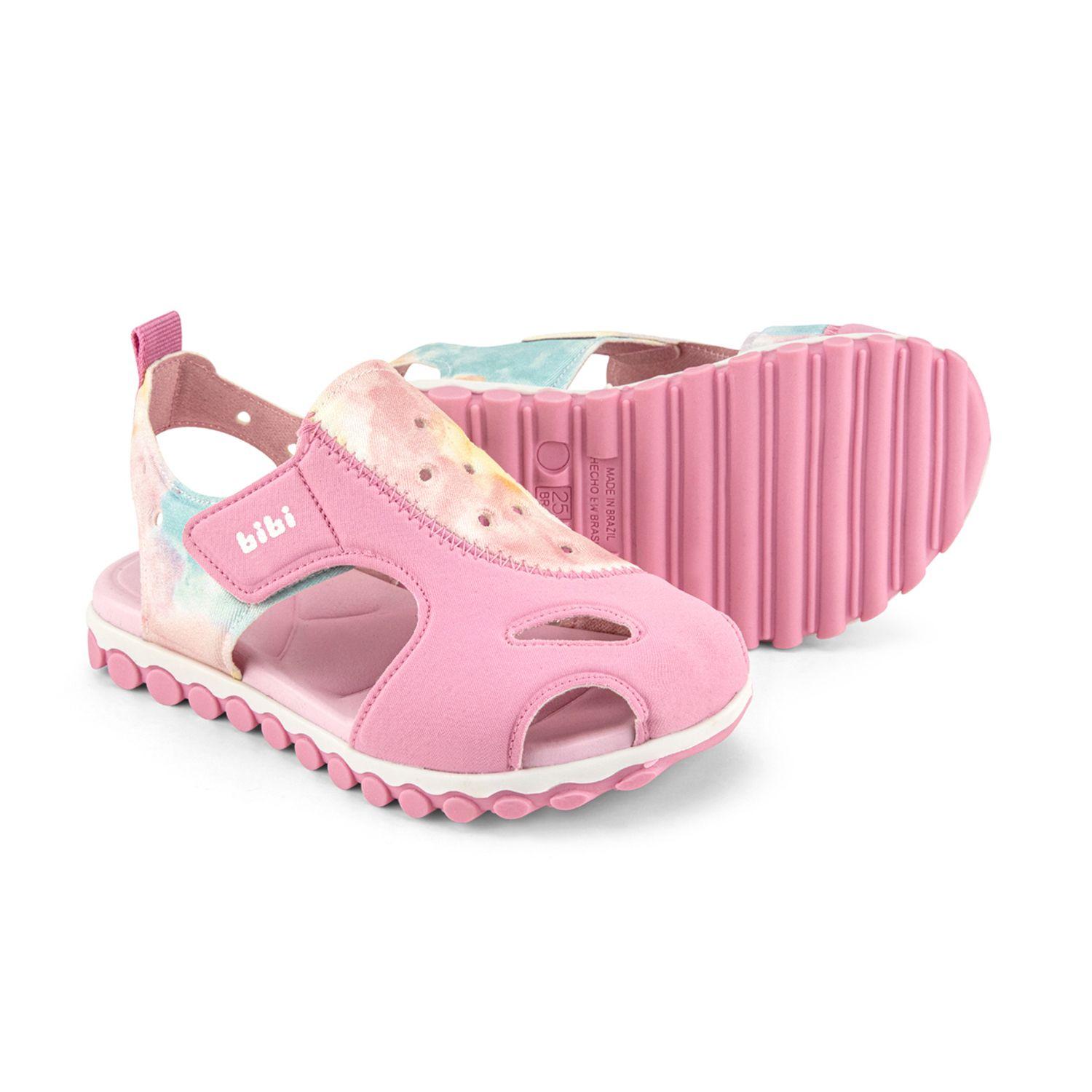 Sandalias Acuarela Summer Roller Sport Rosado  Niña Bibi-3