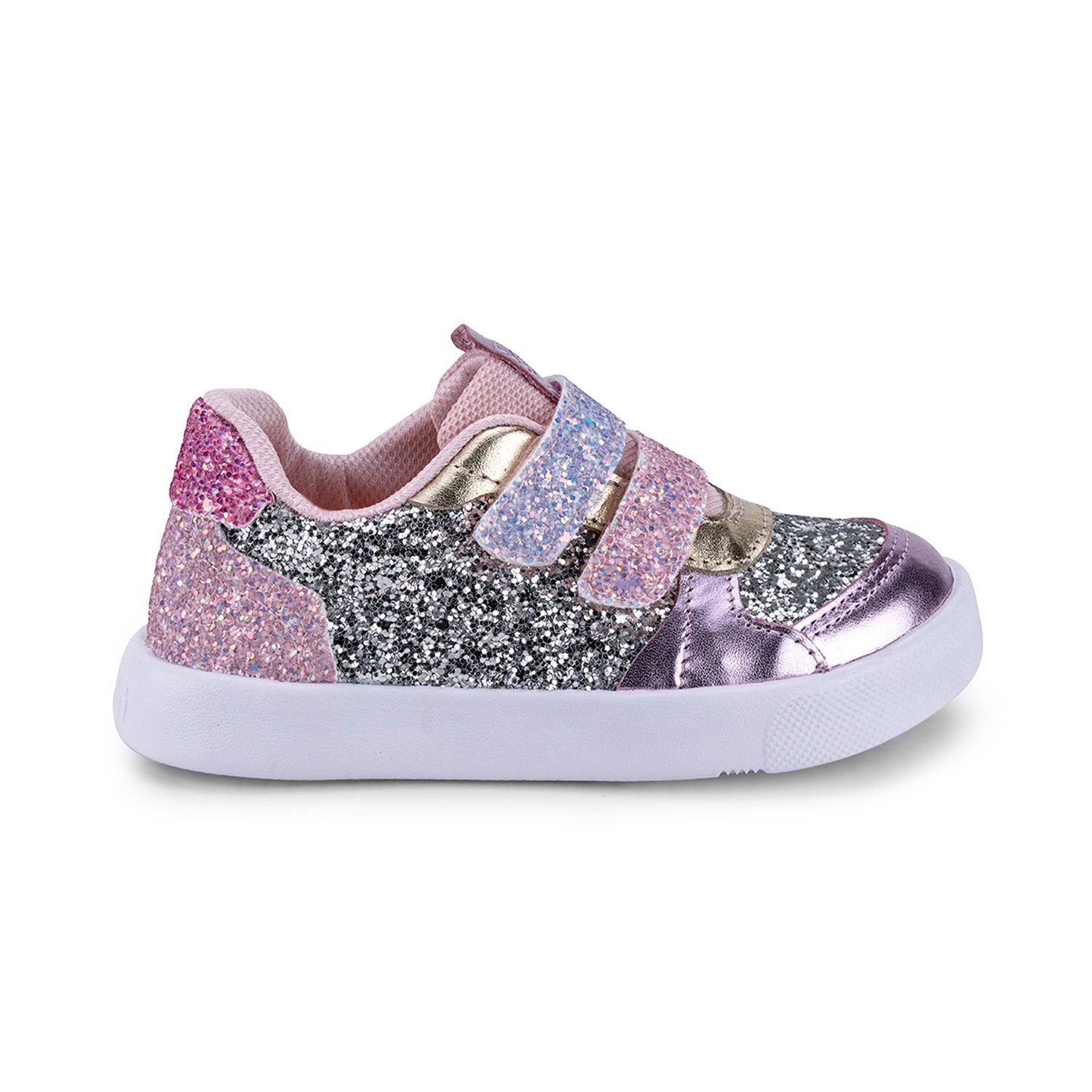 Zapatillas Glitter Agility mini II Plateado Bibi-4
