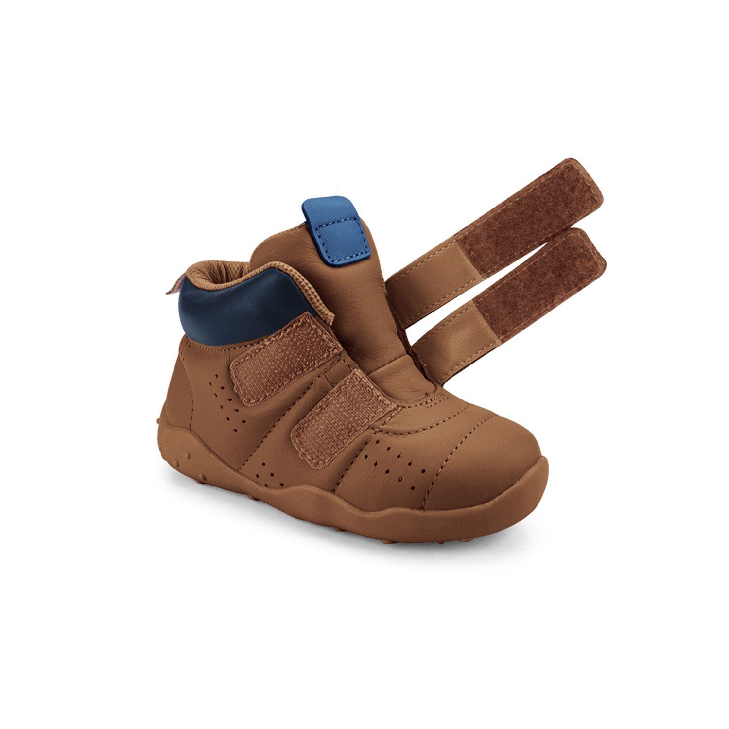 Zapatillas Caña Alta  Fisioflex originals Café Bibi-5