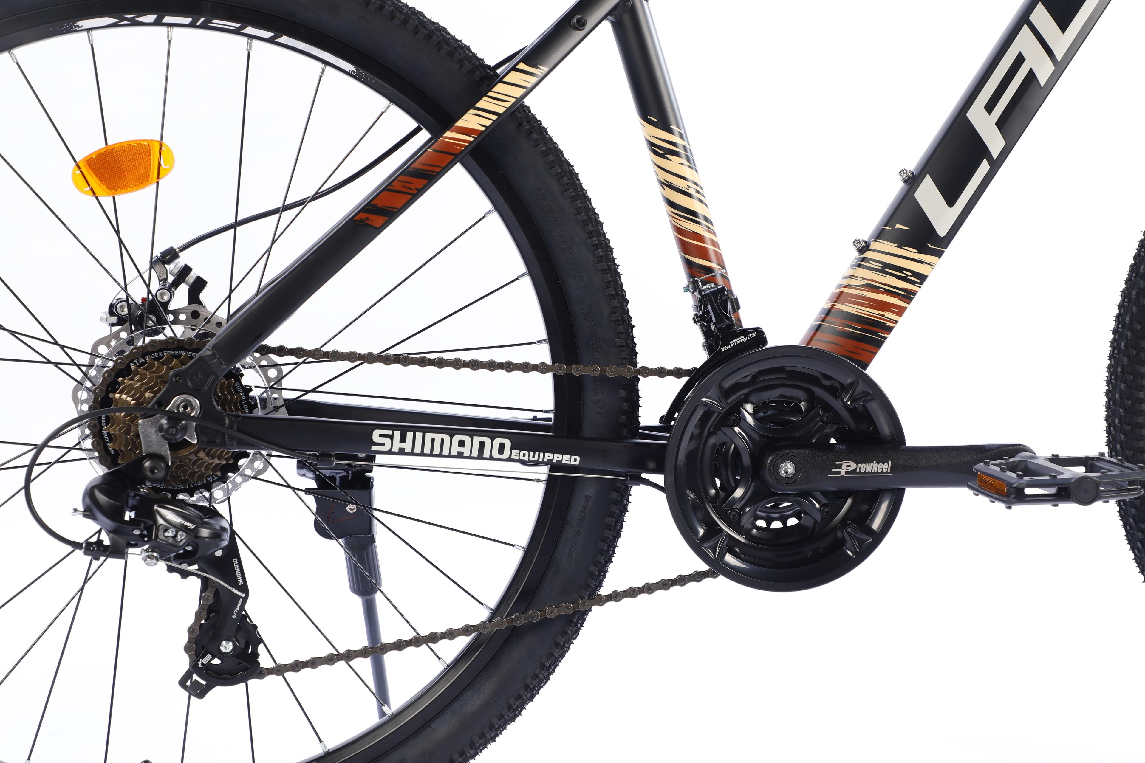 BICICLETA MTB  27,5" LAUX NITRO 24 VELOCIDADES MATTE BLACK/BROWN-6