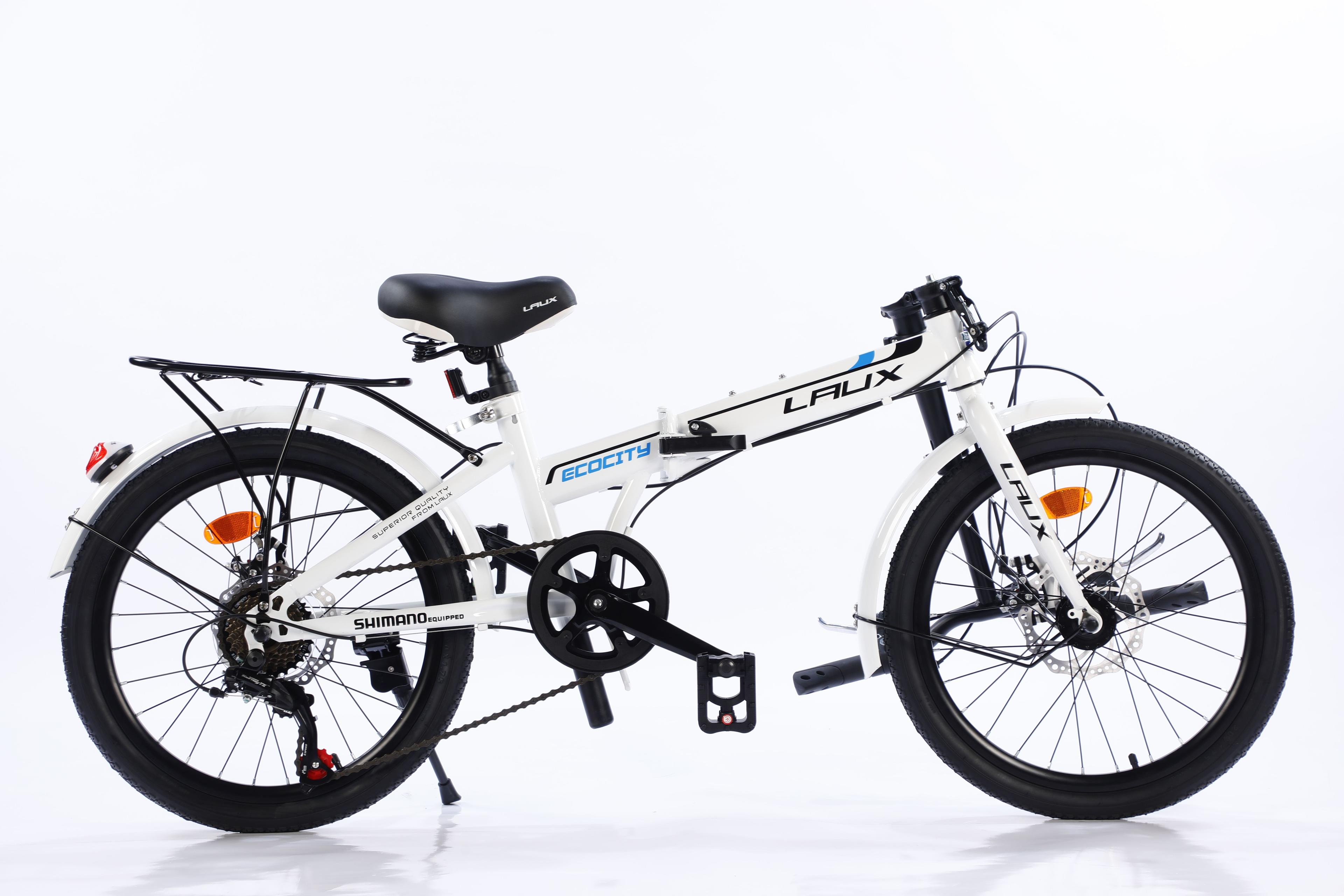 BICICLETA PLEGABLE ARO 20" ECOCITY COLOR BLANCO-3