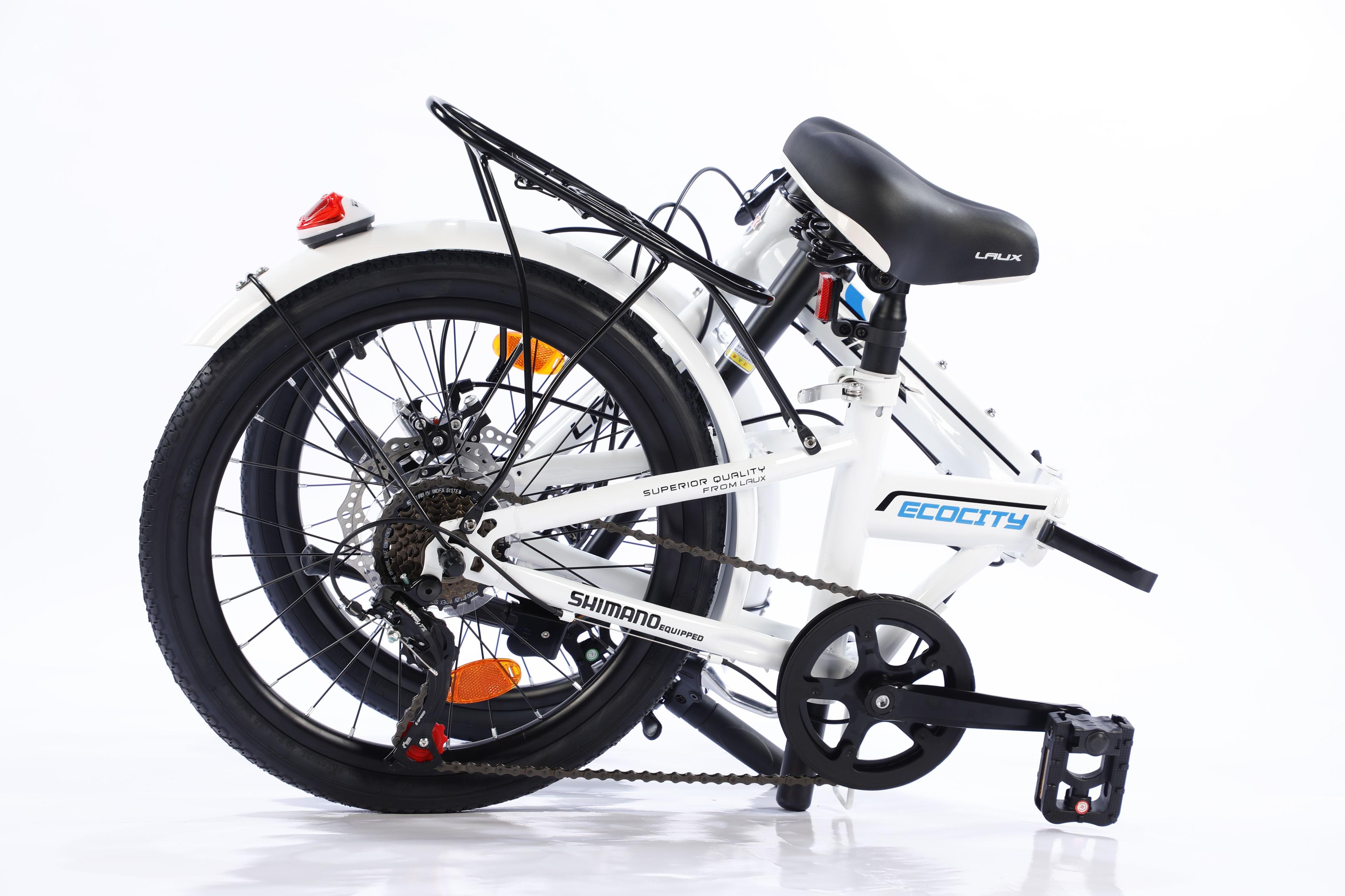 BICICLETA PLEGABLE ARO 20" ECOCITY COLOR BLANCO-7