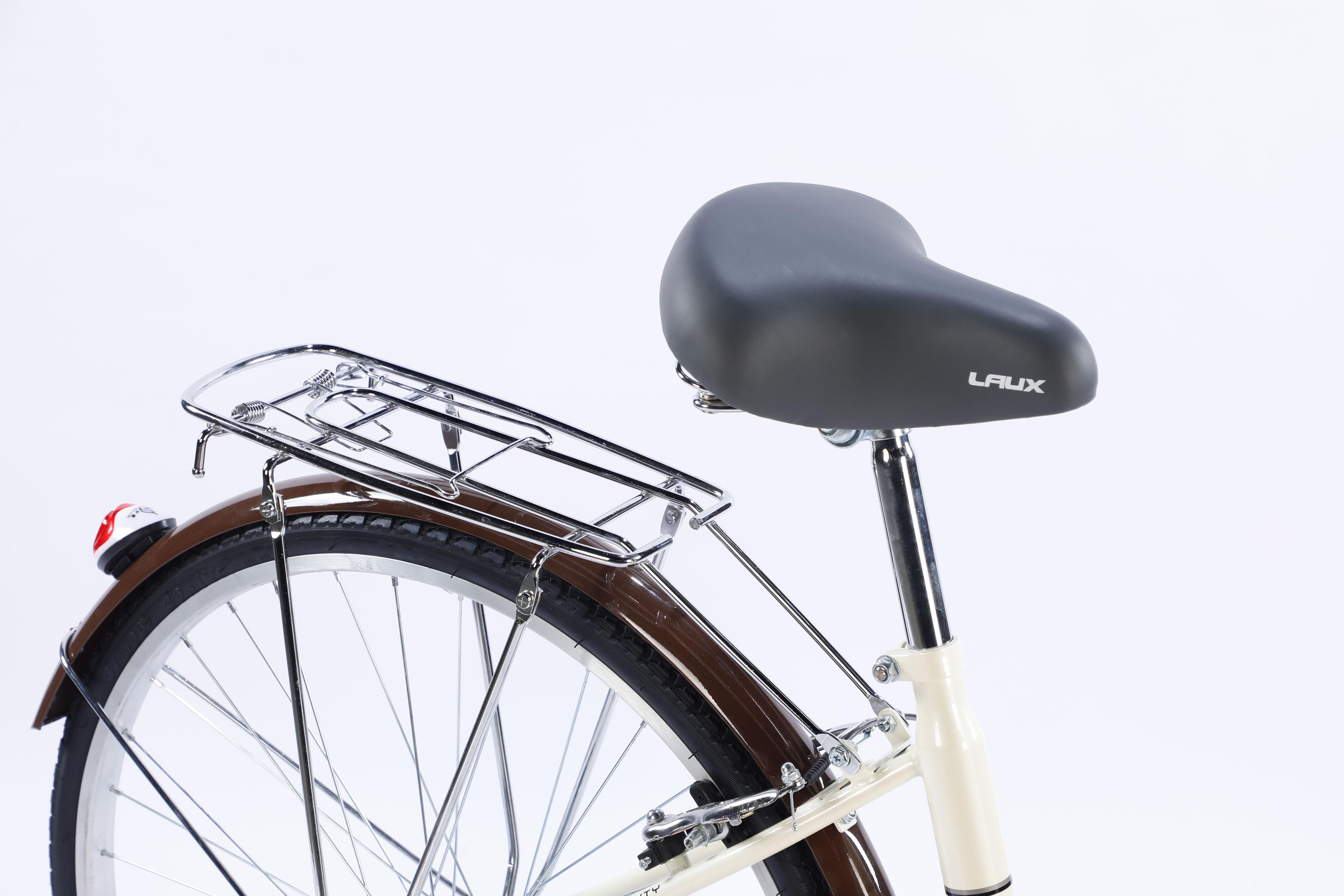 BICICLETA  ARO 26" LADY COLOR WHITE/BROWN-4