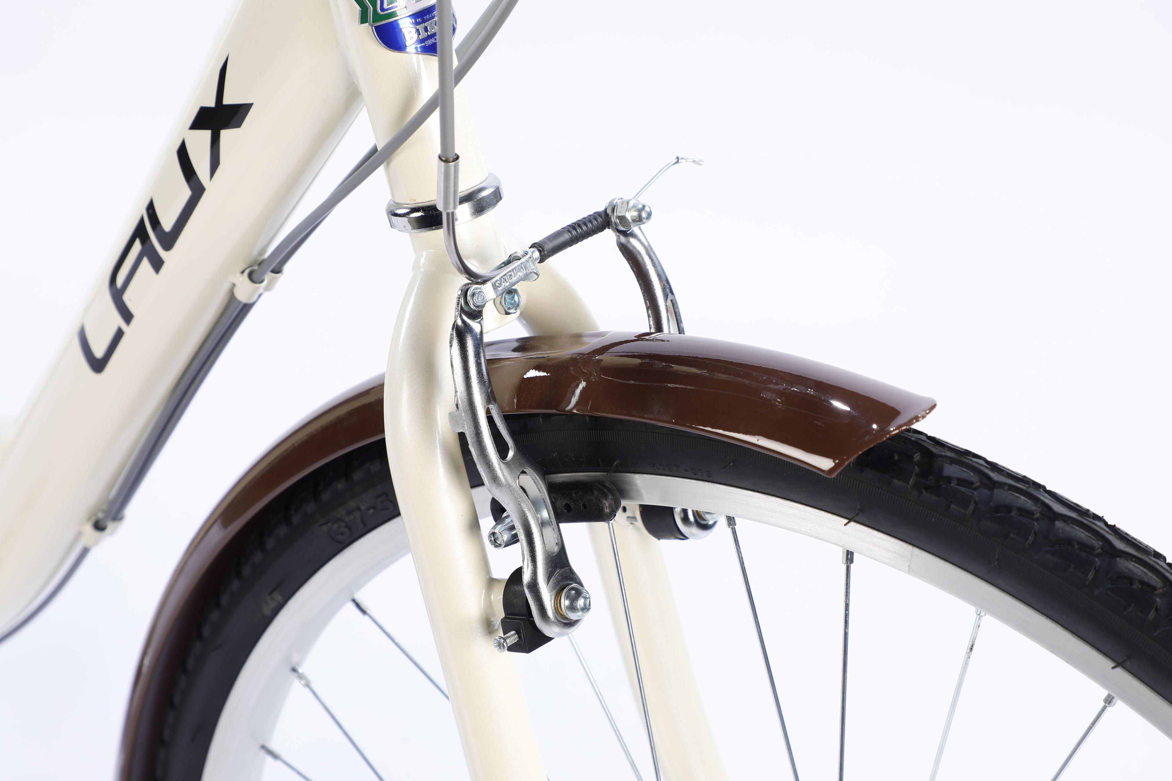 BICICLETA  ARO 26" LADY COLOR WHITE/BROWN-3