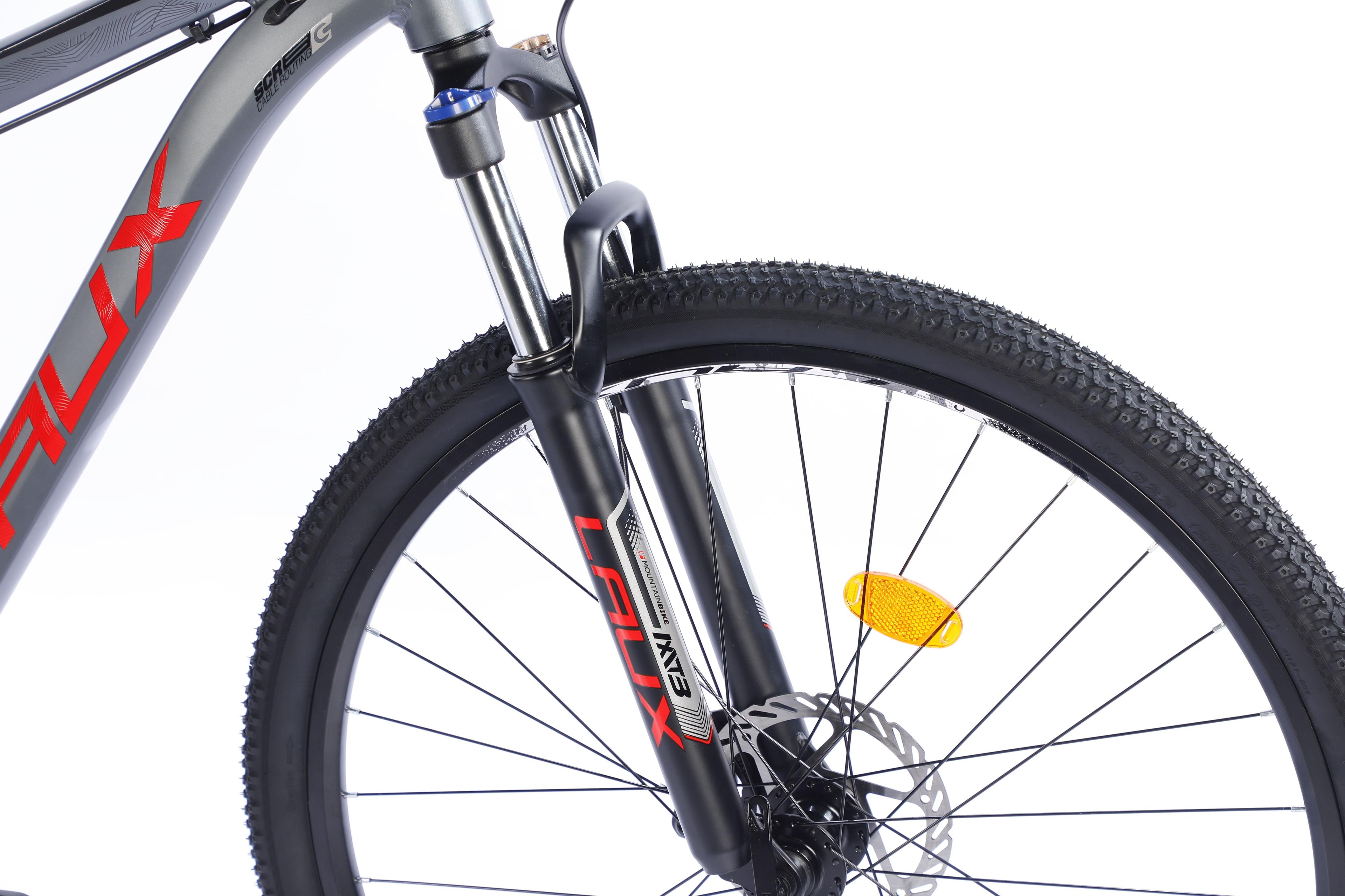 BICICLETA MTB  29" LAUX  HURRICANE 24 VELOCIDADES   MATTE GRAY/RED-5