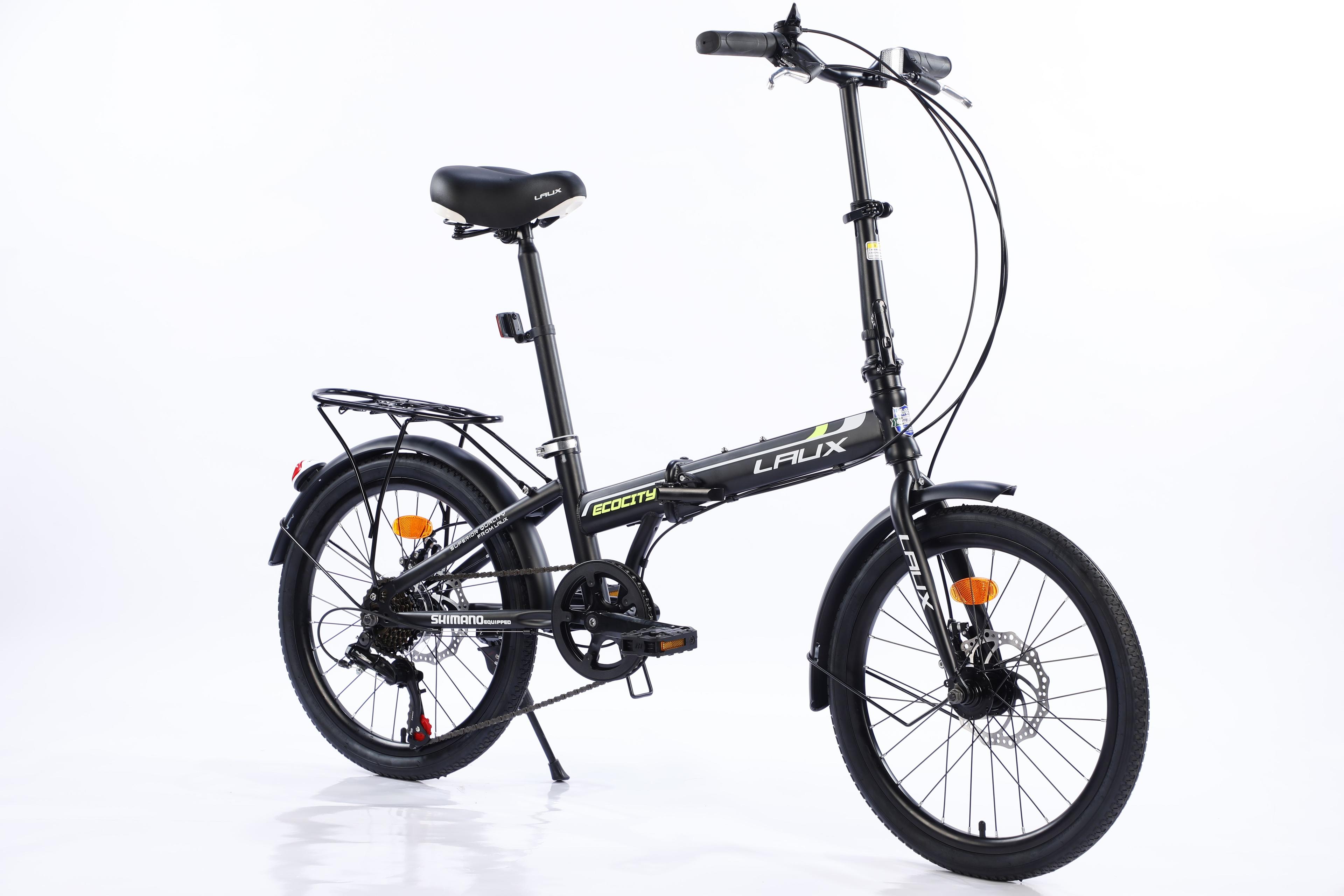 BiCICLETA PLEGABLE ARO 20" ECOCITY COLOR NEGRO MATE -2