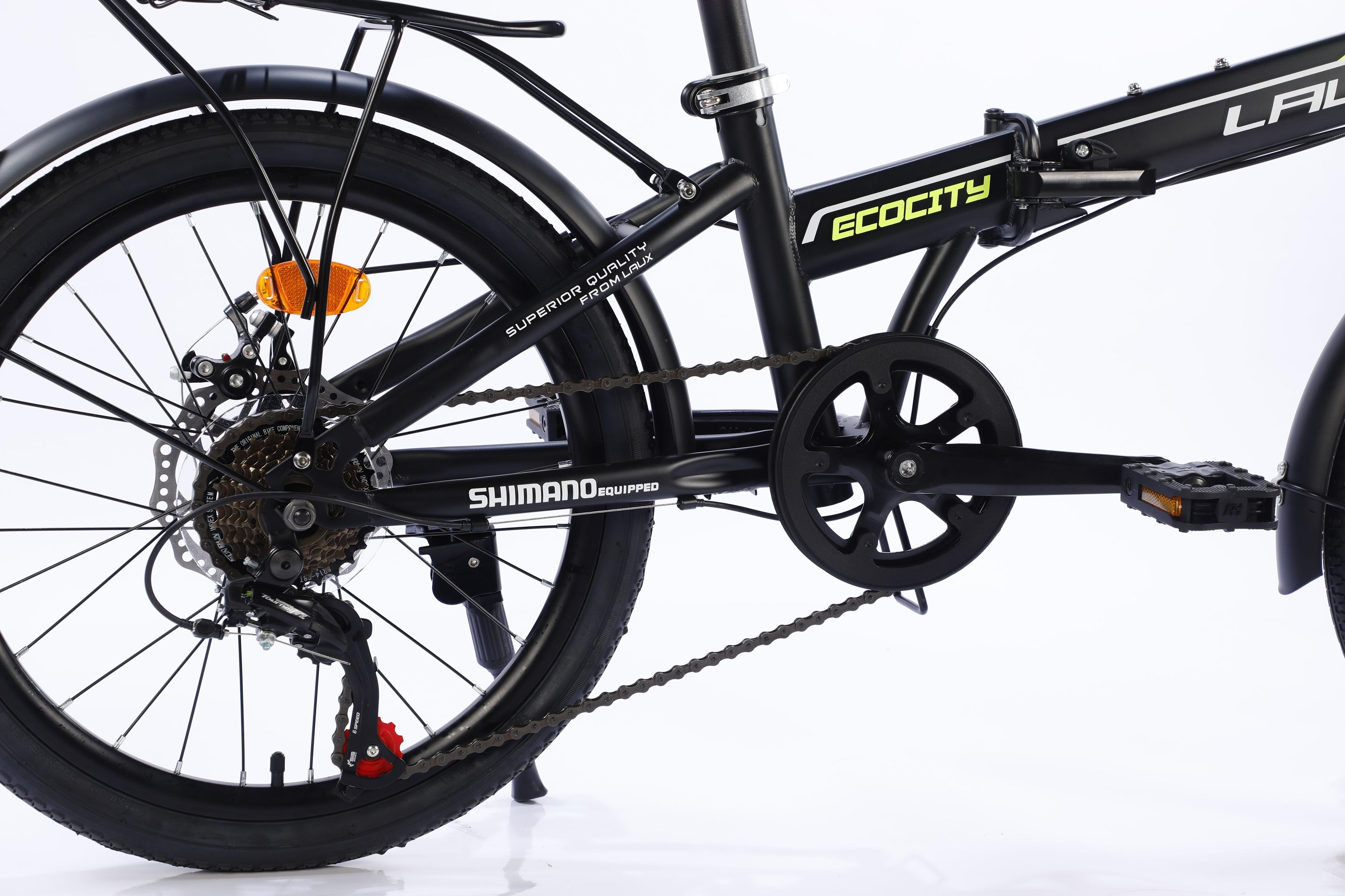 BiCICLETA PLEGABLE ARO 20" ECOCITY COLOR NEGRO MATE -6