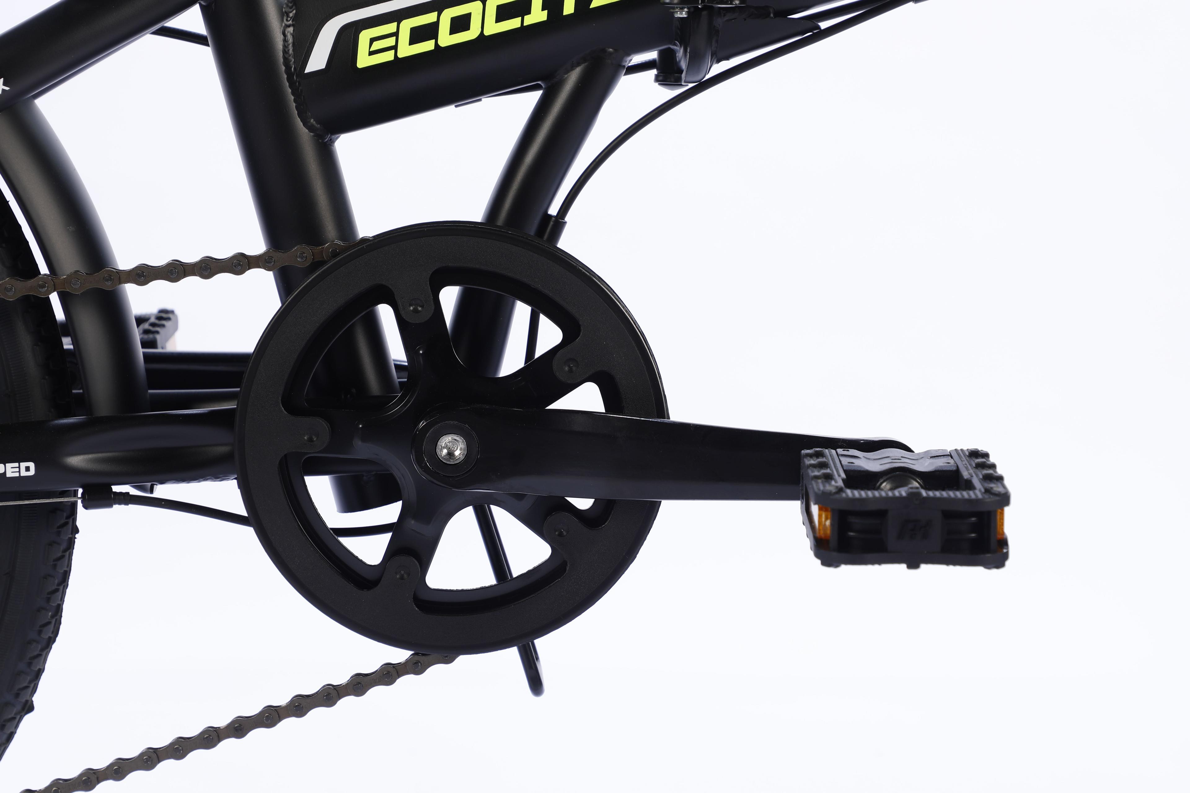 BiCICLETA PLEGABLE ARO 20" ECOCITY COLOR NEGRO MATE -3