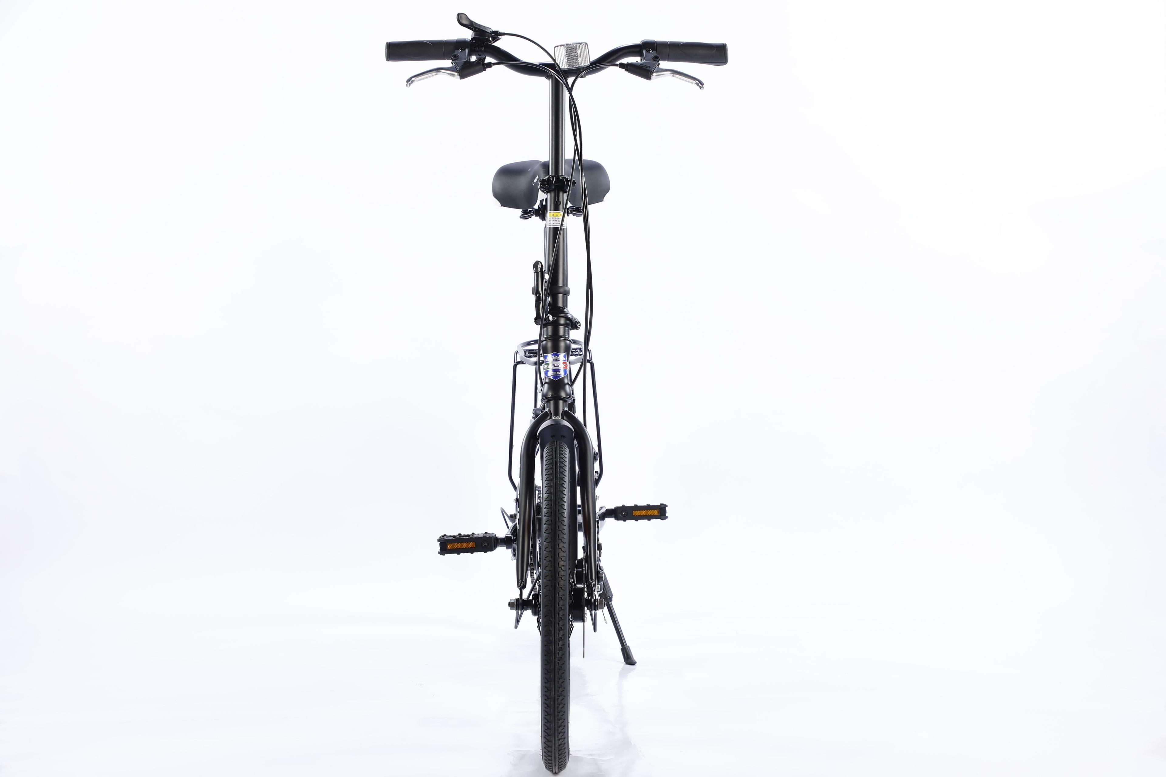 BiCICLETA PLEGABLE ARO 20" ECOCITY COLOR NEGRO MATE -1