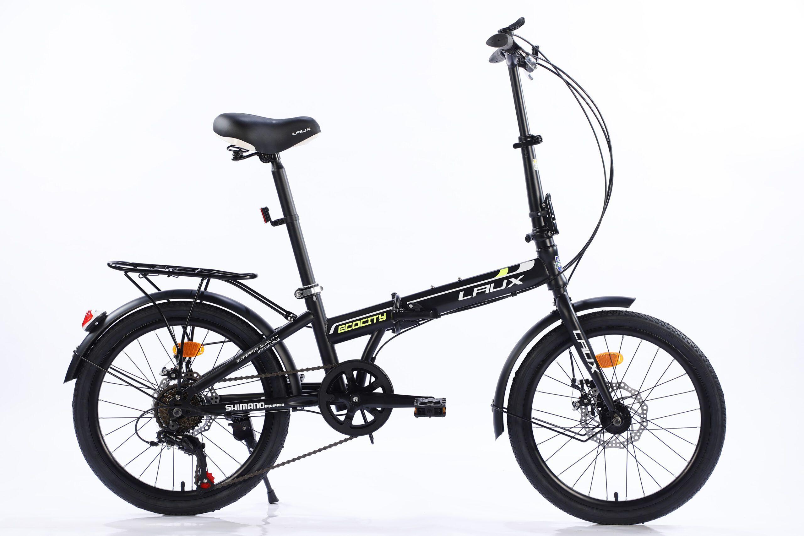 BiCICLETA PLEGABLE ARO 20" ECOCITY COLOR NEGRO MATE -0