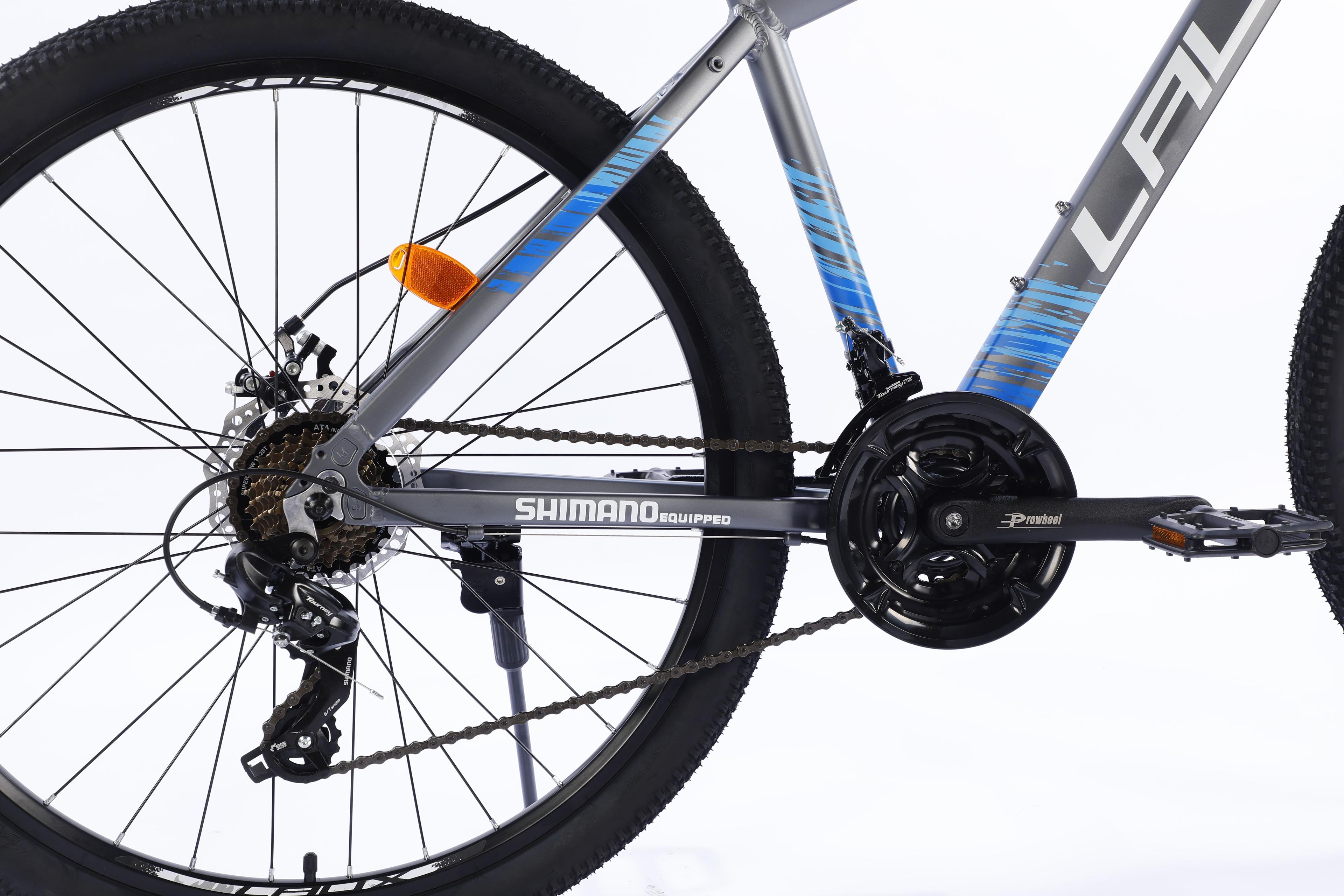 BICICLETA MTB  27,5" LAUX  NITRO 24 VELOCIDADES MATTE GRAY/BLUE-5