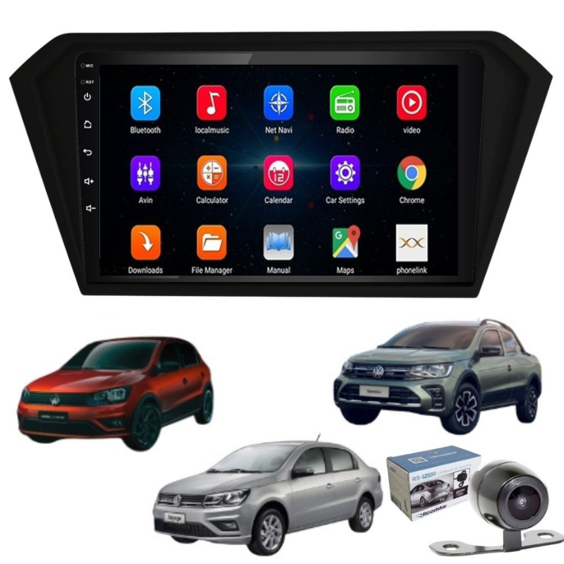 Radio Android Gol Voyage Saveiro +2016 |2gb+32gb + Camara-2