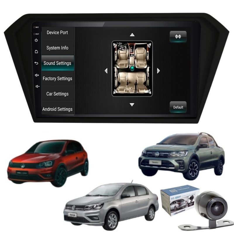 Radio Android Gol Voyage Saveiro +2016 |2gb+32gb + Camara-4