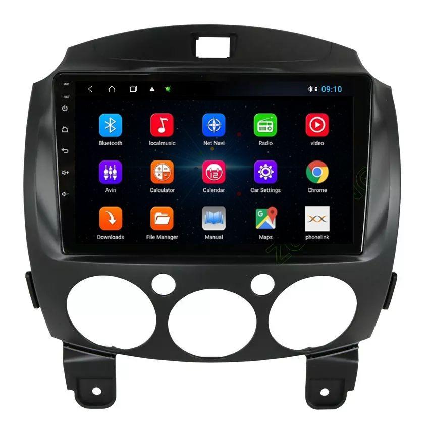 Radio Android 10.1 Mazda 2 2008-2015 +Camara-5