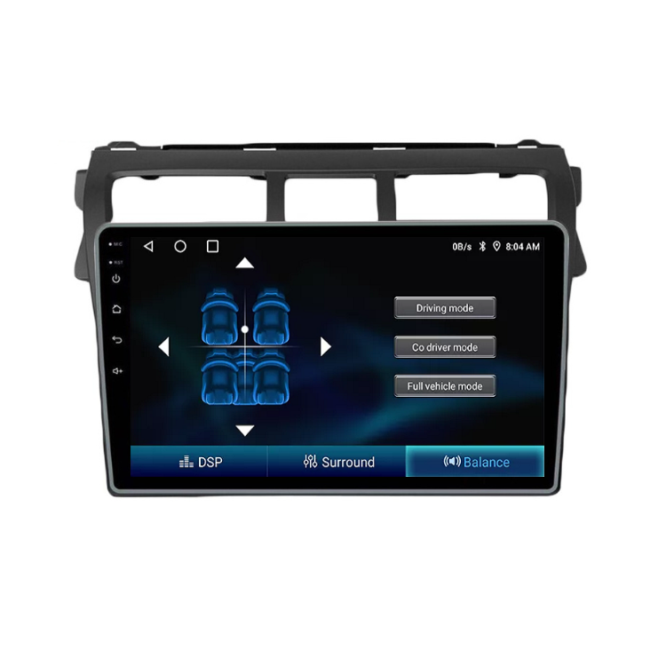 Radio Android Auto Carplay Toyota Yaris 2006-2013-3