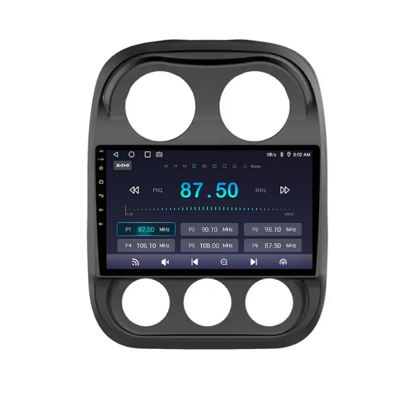 Radio Android Auto Carplay Jeep Compass 2010-2015-3