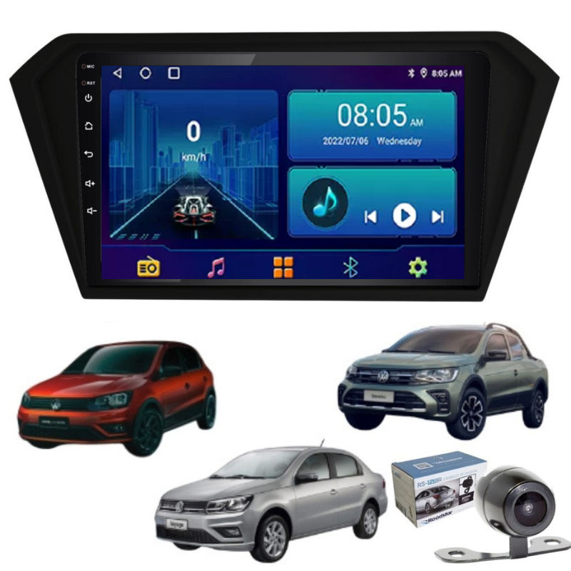 Radio Android Auto Carplay Gol Voyage Saveiro +2016 |2gb+32gb-2