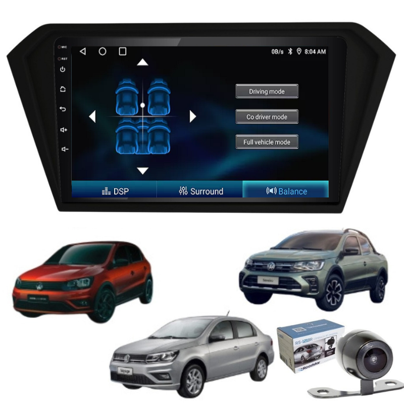 Radio Android Auto Carplay Gol Voyage Saveiro +2016 |2gb+32gb-4