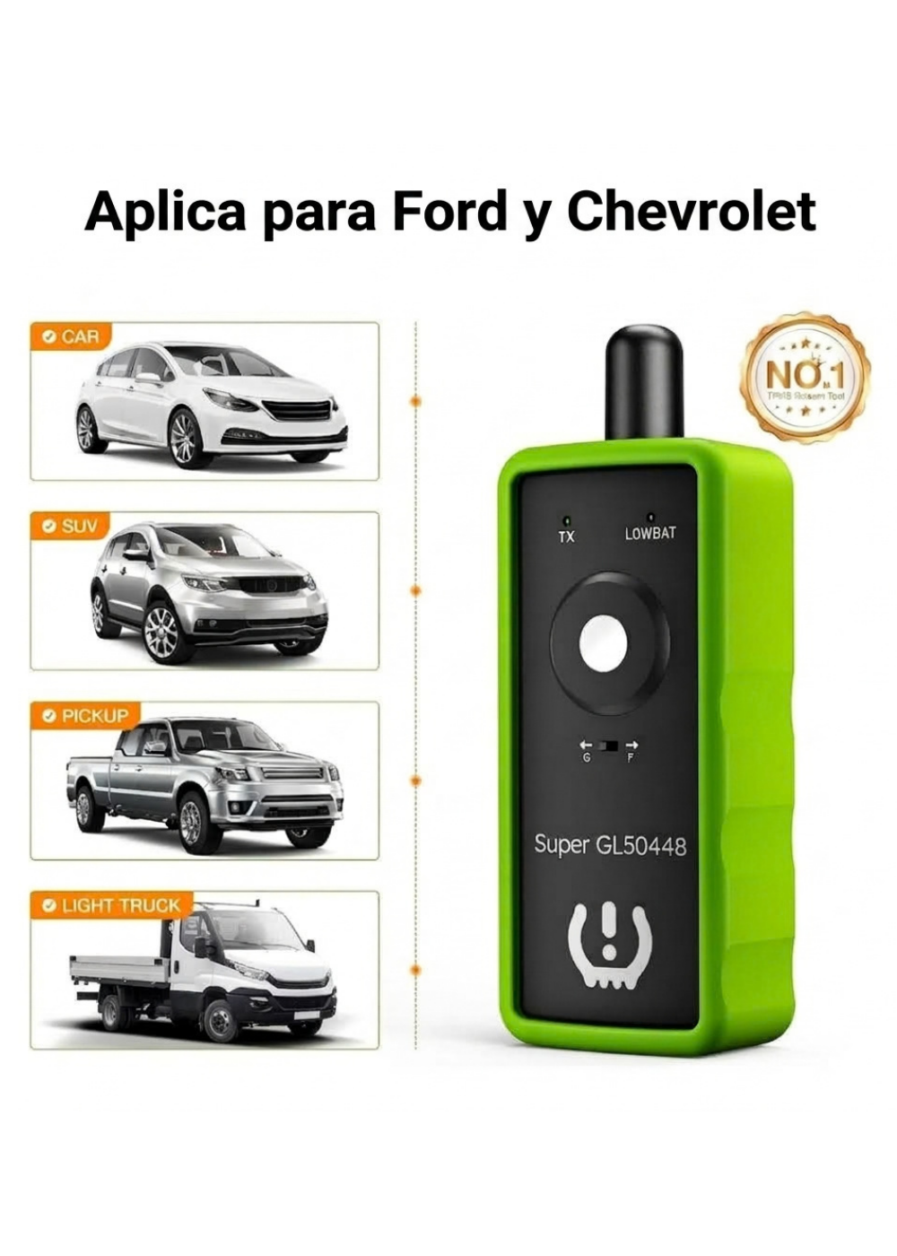 Programador Sensor Presion Neumaticos Tpms Ford y Chevrolet Super GL50448-2